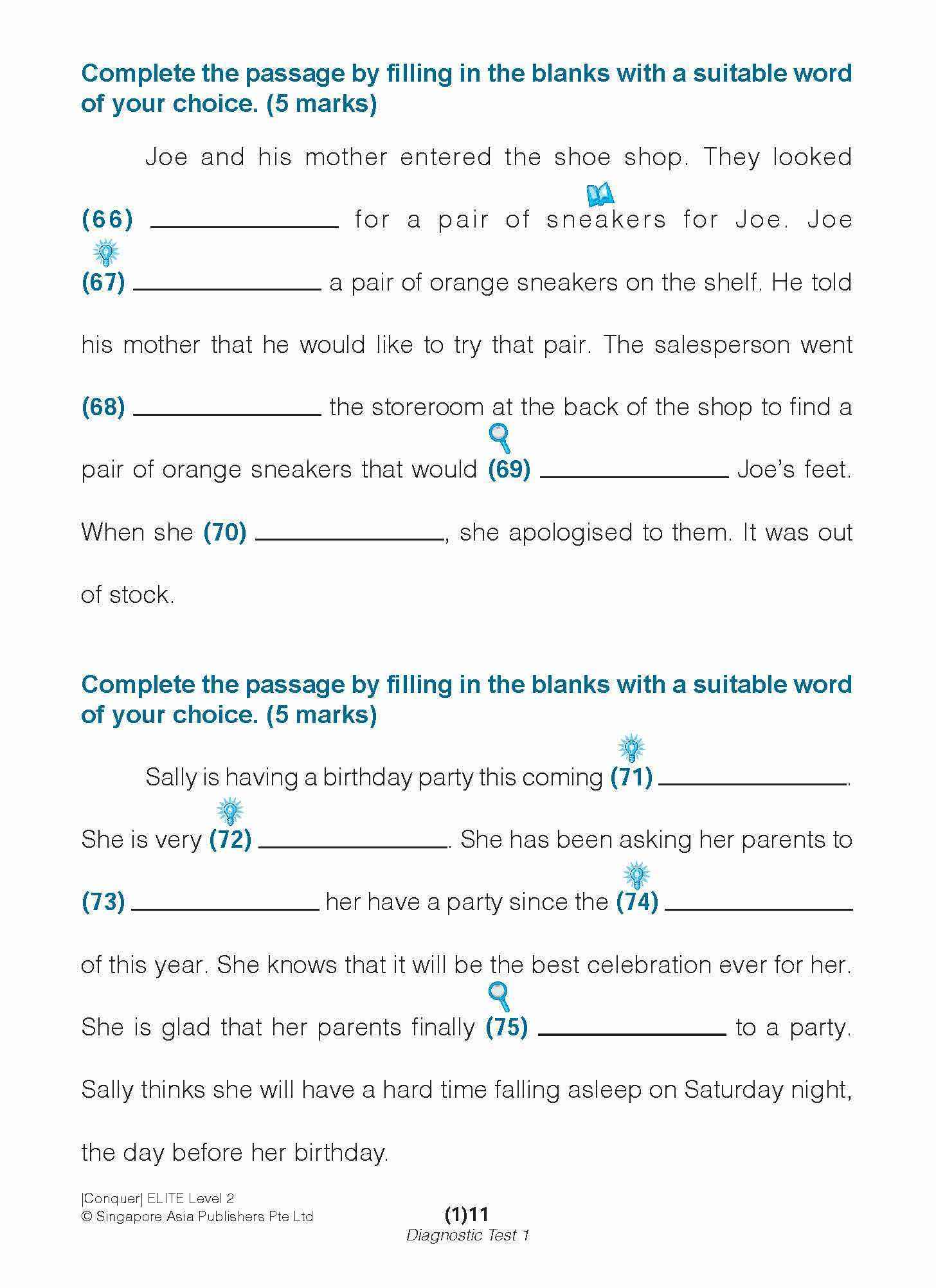 Conquer ELITE (English Language In-depth Tests and Evaluation) PRIMARY LEVEL 2