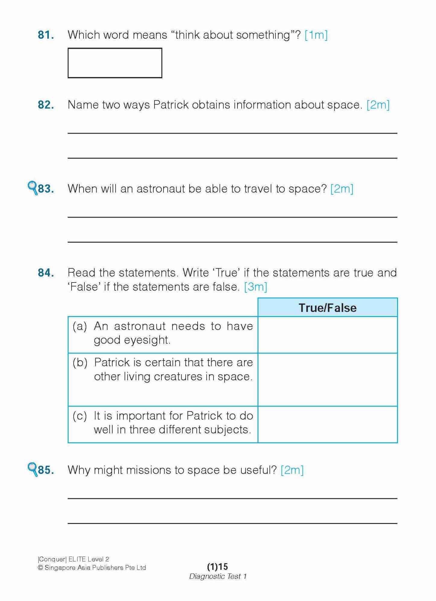 Conquer ELITE (English Language In-depth Tests and Evaluation) PRIMARY LEVEL 2