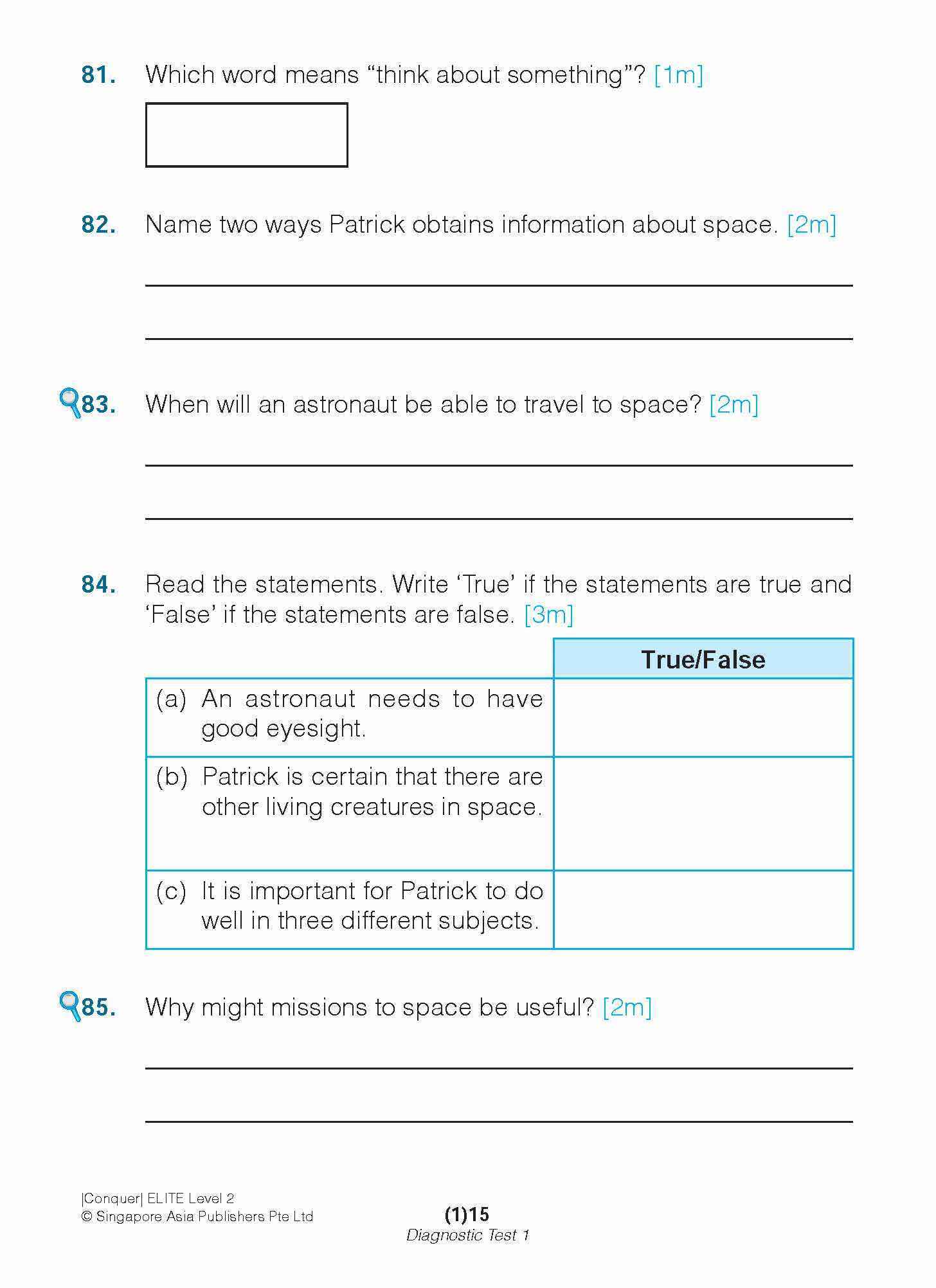 Conquer ELITE (English Language In-depth Tests and Evaluation) PRIMARY LEVEL 2