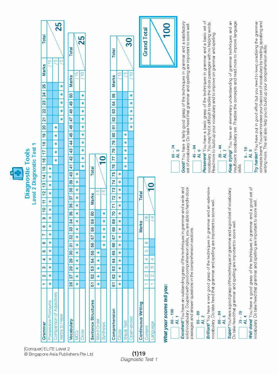 Conquer ELITE (English Language In-depth Tests and Evaluation) PRIMARY LEVEL 2