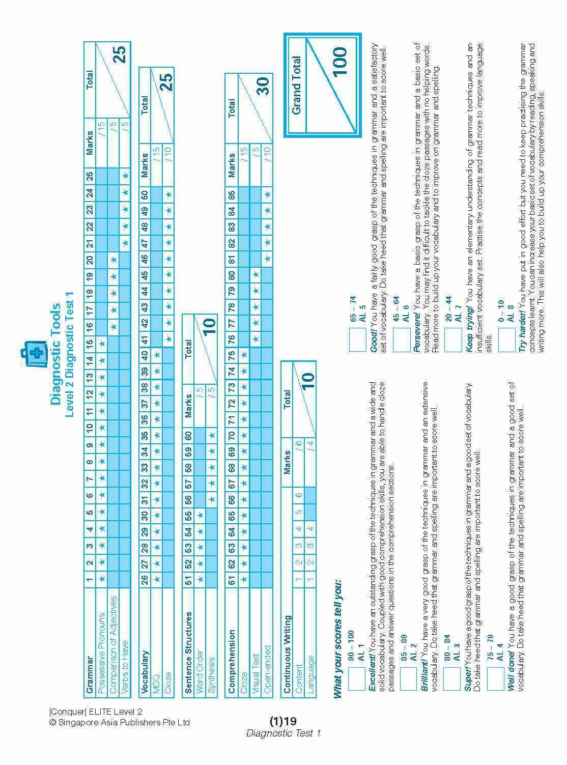 Conquer ELITE (English Language In-depth Tests and Evaluation) PRIMARY LEVEL 2