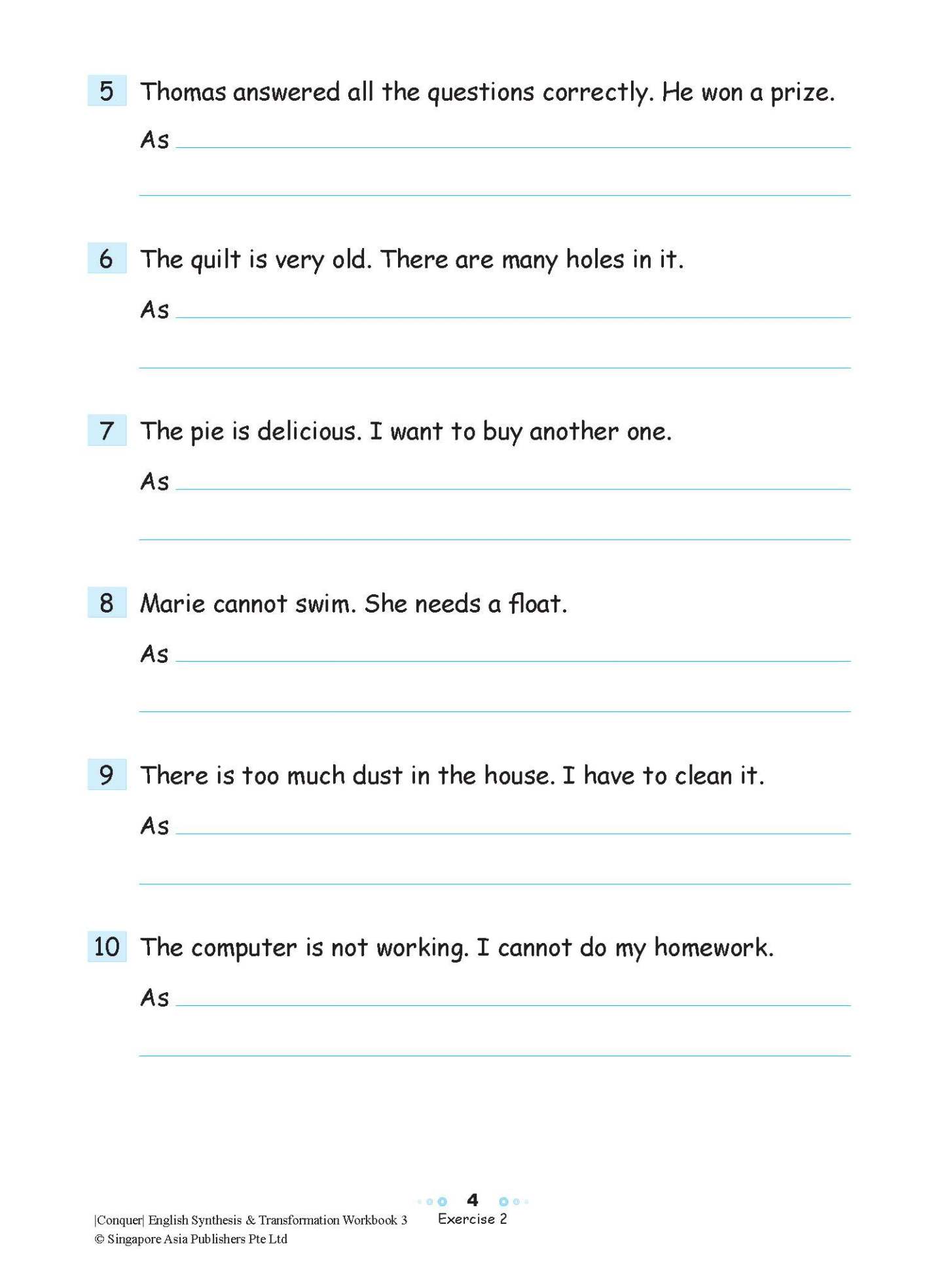 Conquer English Synthesis & Transformation Workbook 3