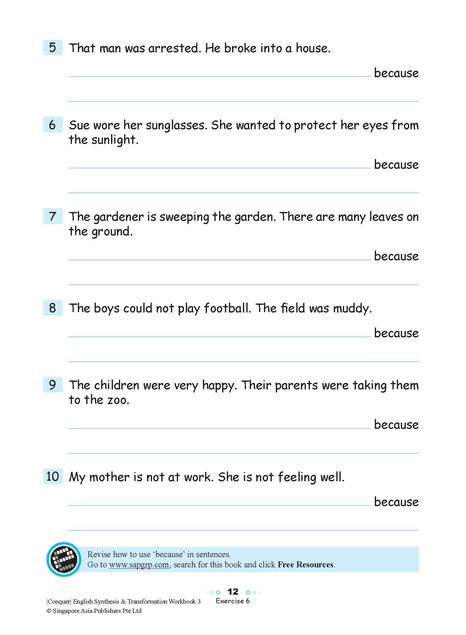 Conquer English Synthesis & Transformation Workbook 3