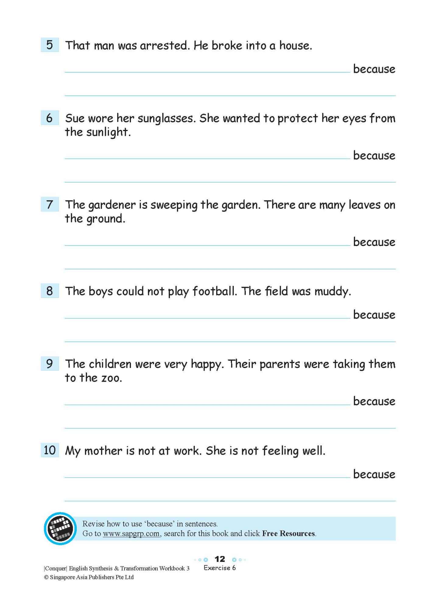 Conquer English Synthesis & Transformation Workbook 3