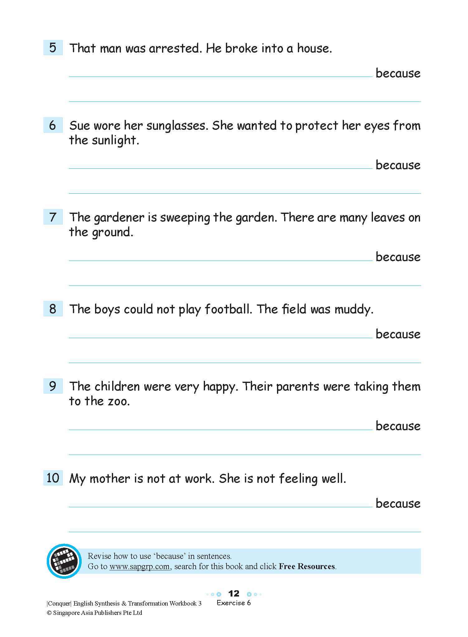 Conquer English Synthesis & Transformation Workbook 3