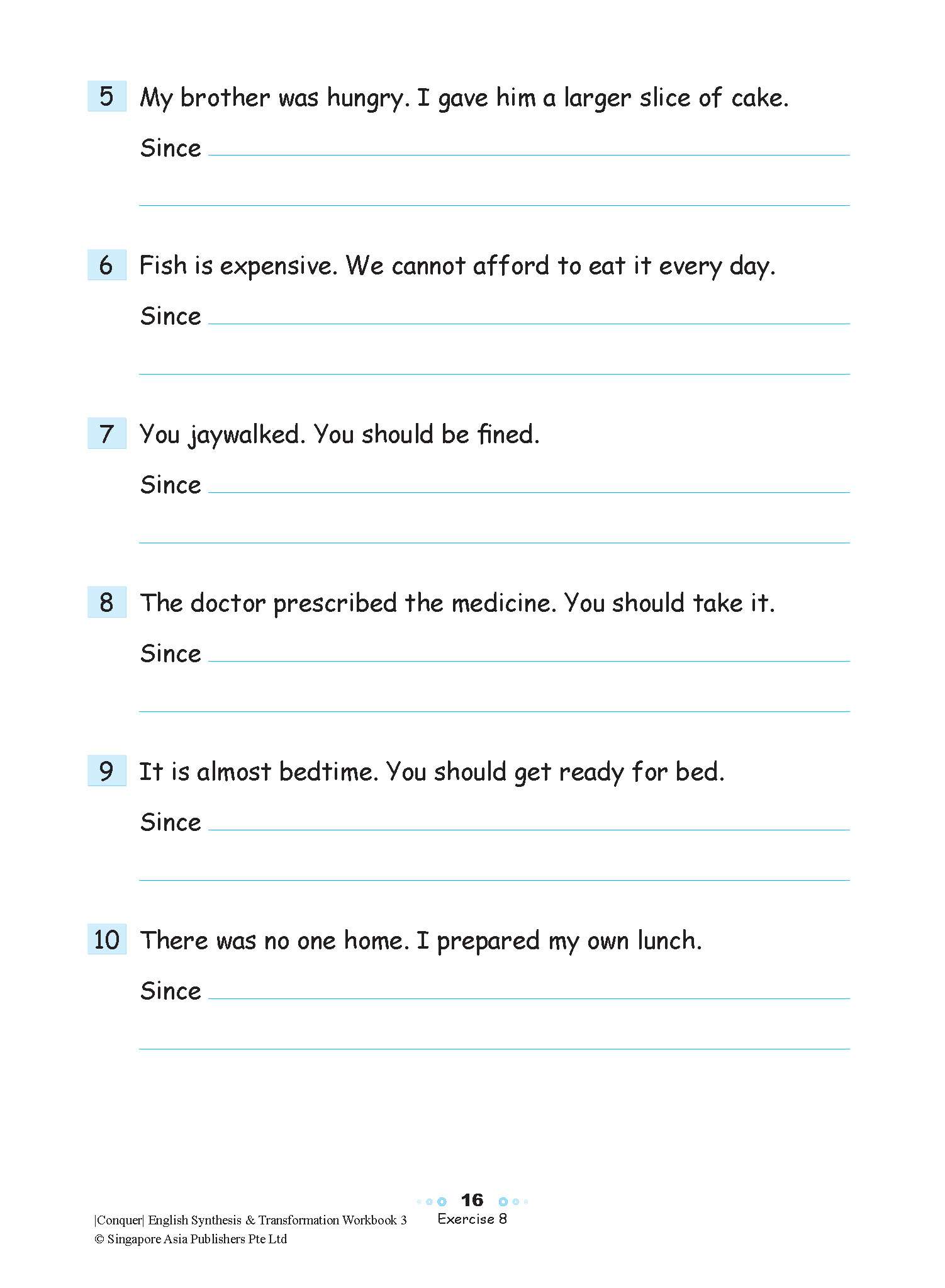 Conquer English Synthesis & Transformation Workbook 3