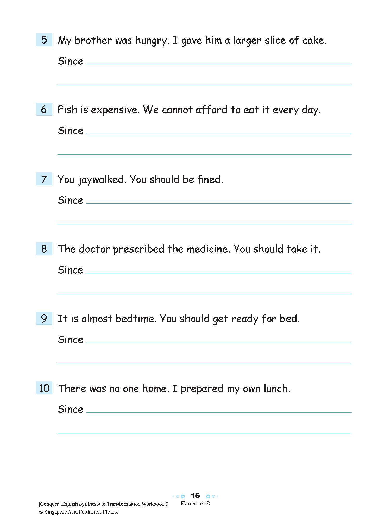 Conquer English Synthesis & Transformation Workbook 3