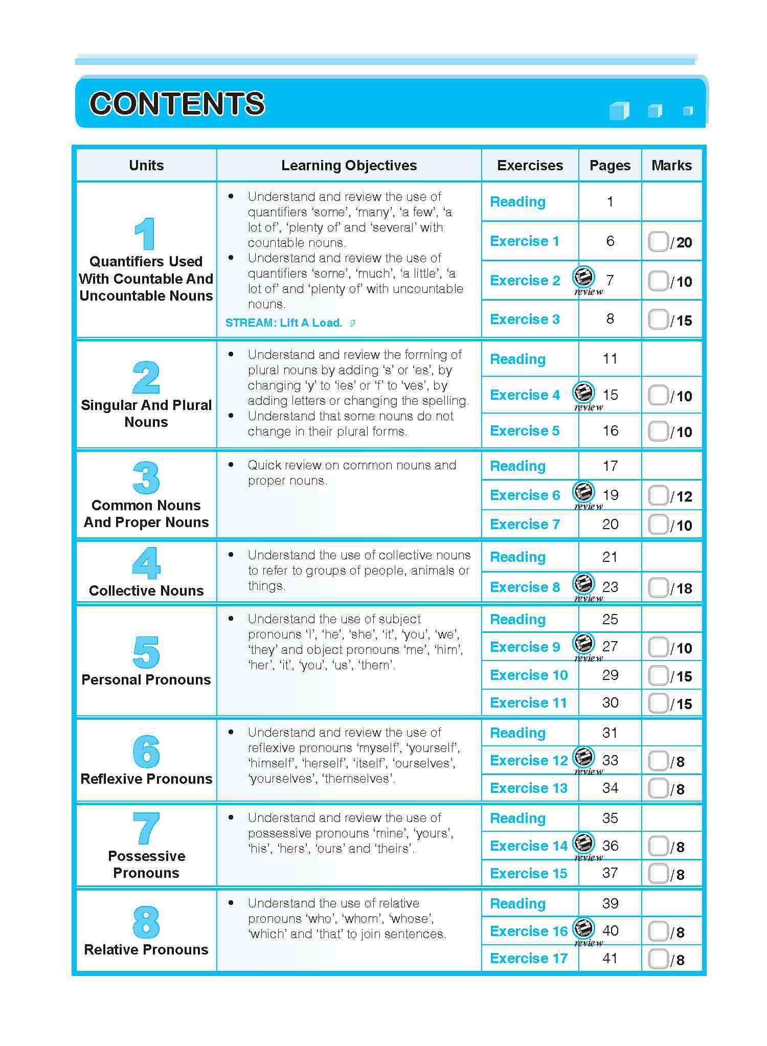 ENGLISH GRAMMAR LESSONS Workbook 5