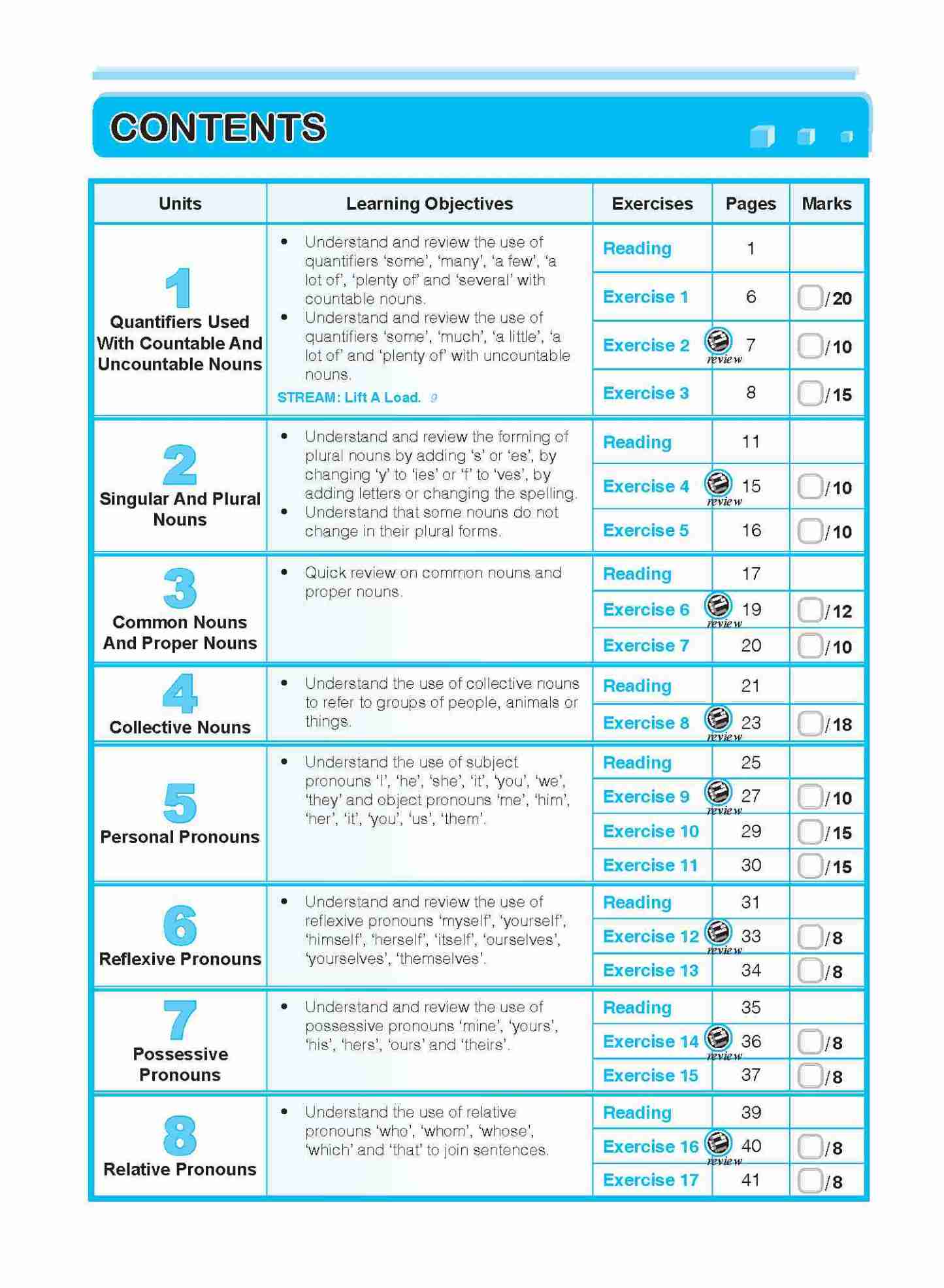 ENGLISH GRAMMAR LESSONS Workbook 5