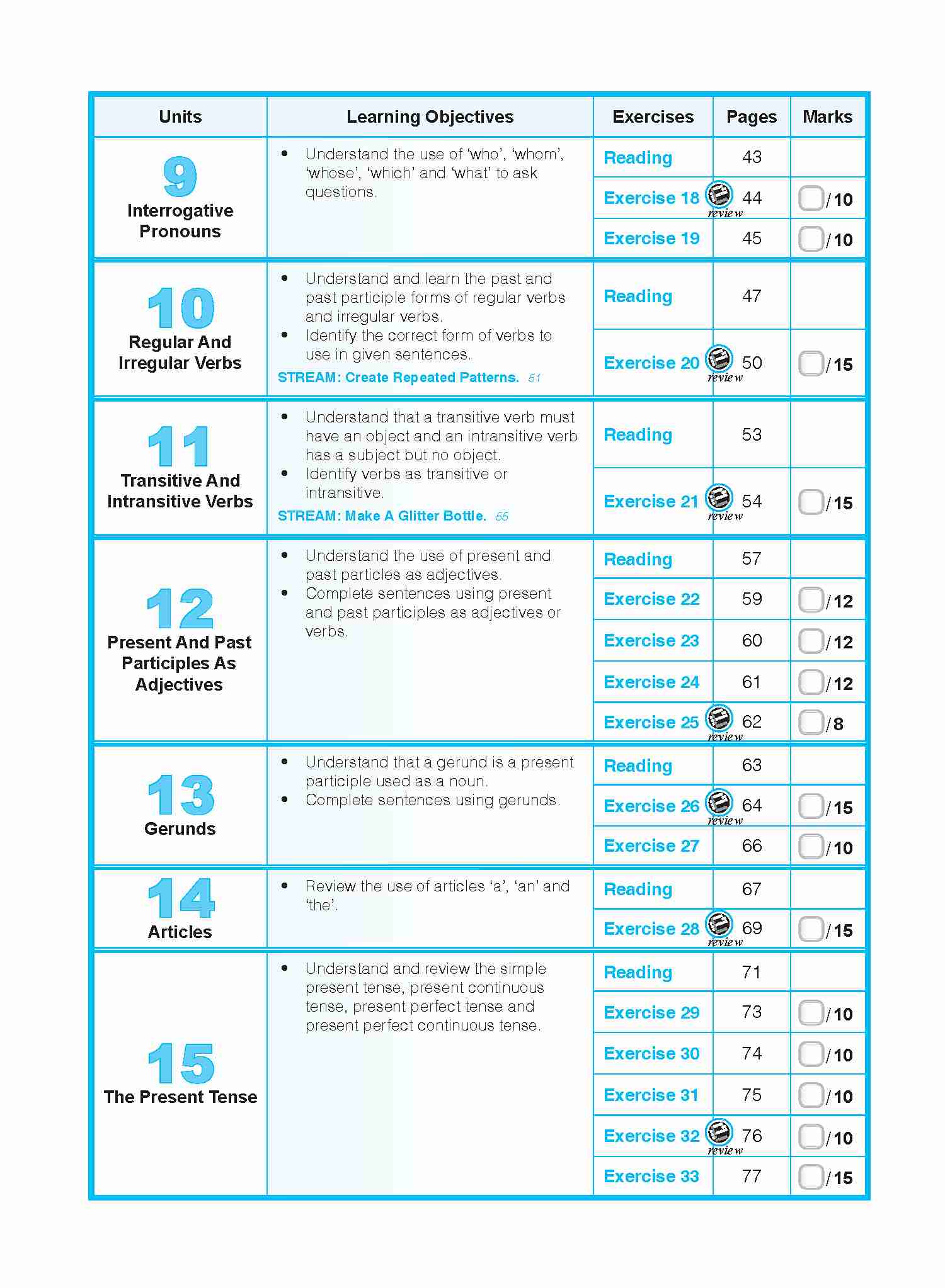 ENGLISH GRAMMAR LESSONS Workbook 5