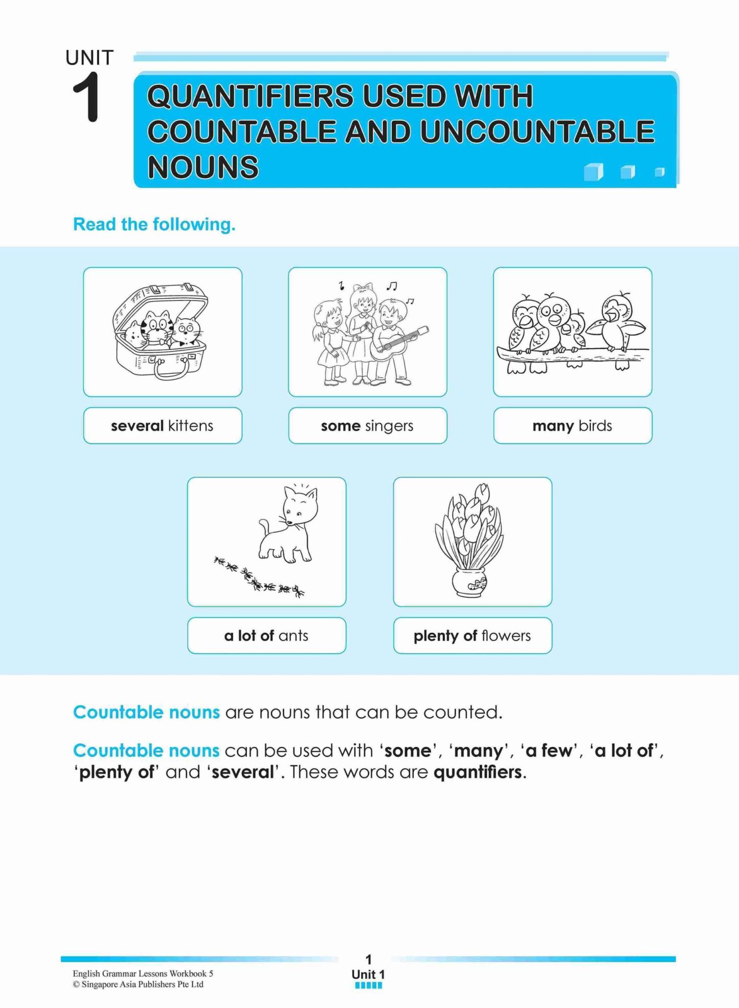 ENGLISH GRAMMAR LESSONS Workbook 5