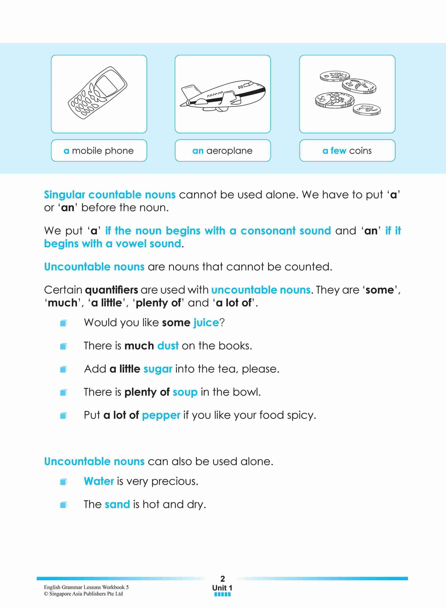 ENGLISH GRAMMAR LESSONS Workbook 5