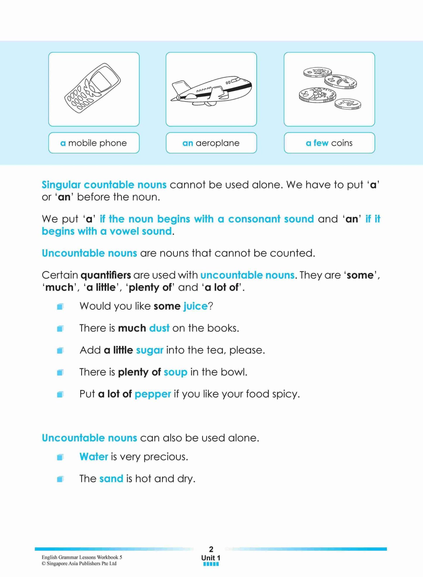 ENGLISH GRAMMAR LESSONS Workbook 5