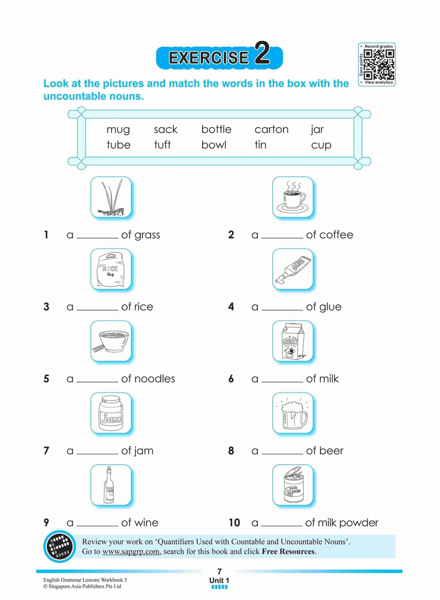 ENGLISH GRAMMAR LESSONS Workbook 5