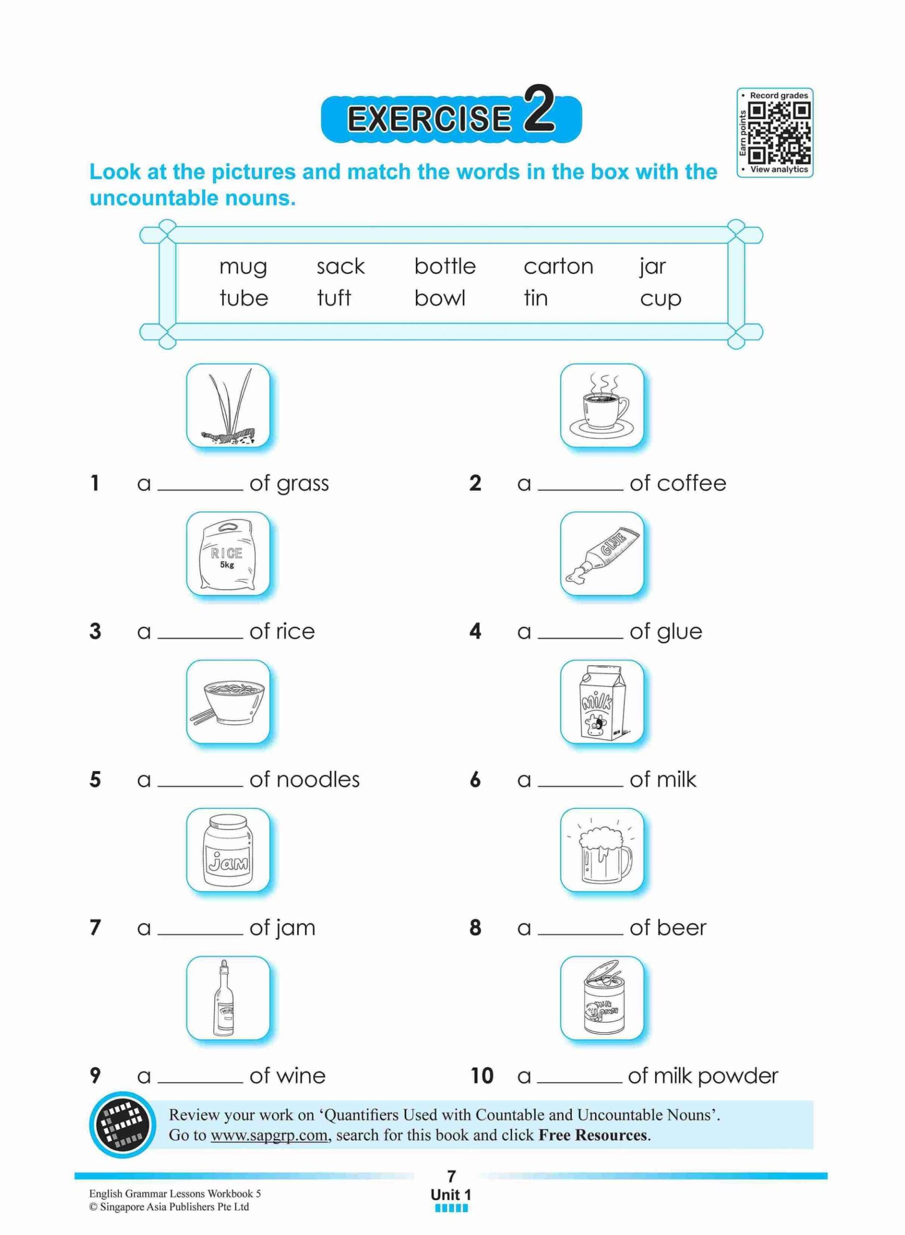 ENGLISH GRAMMAR LESSONS Workbook 5