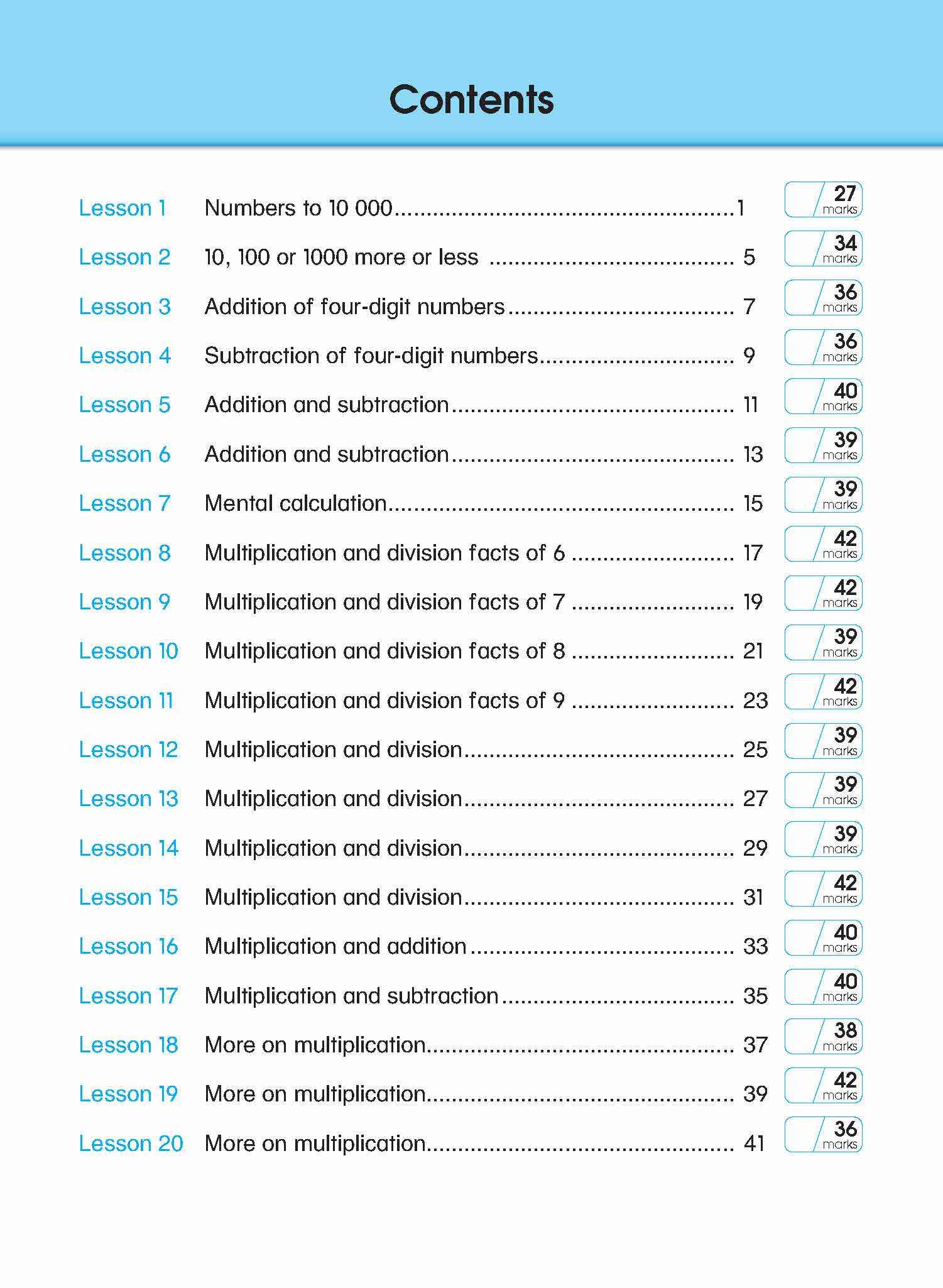 Learning+ Mathematics by the Minute Workbook 3