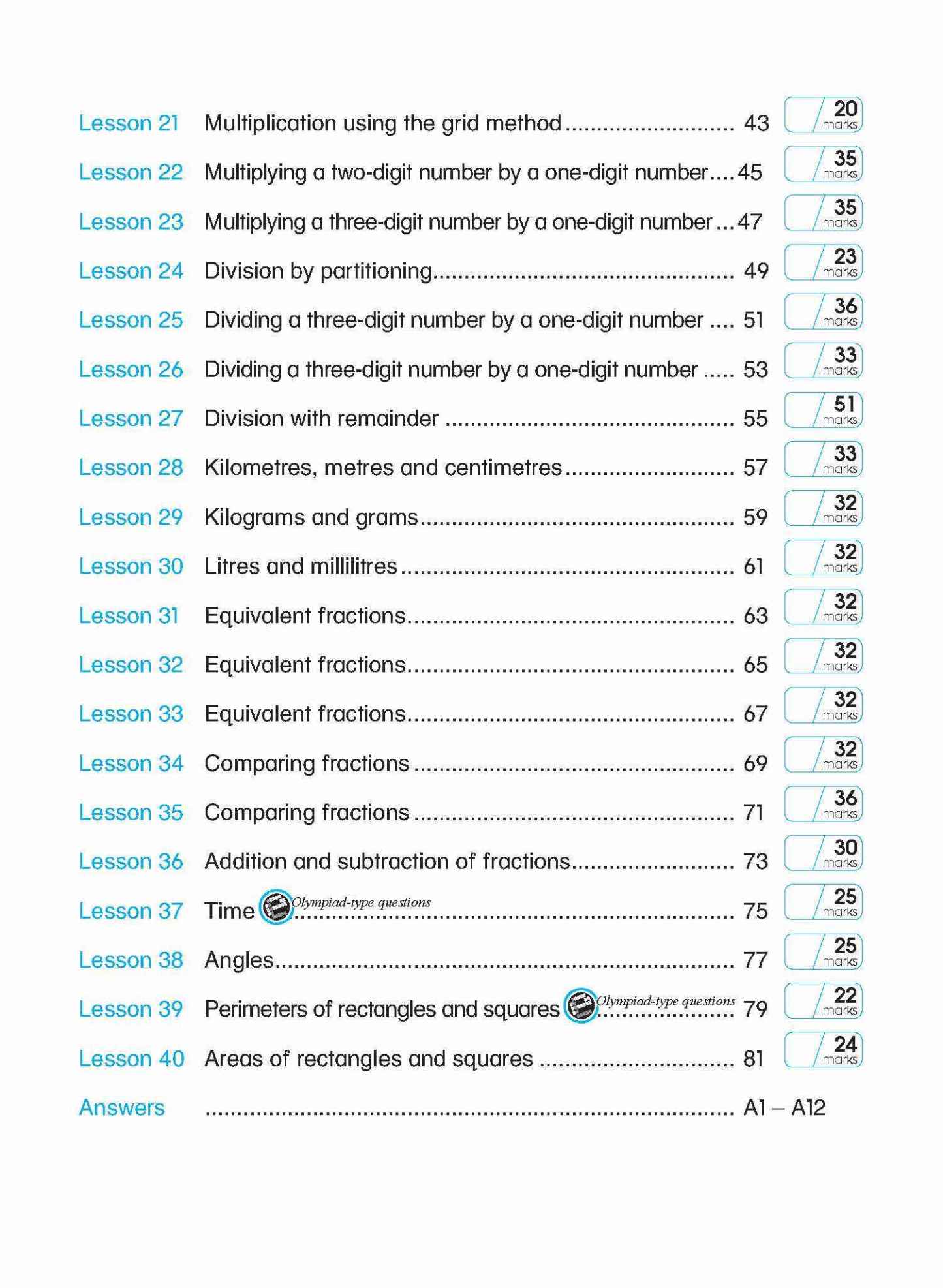 Learning+ Mathematics by the Minute Workbook 3
