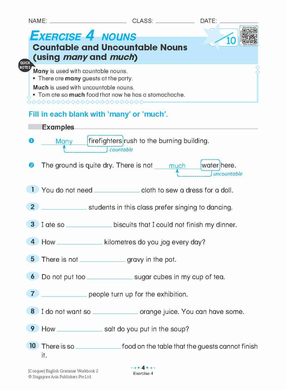 Conquer English Grammar Workbook 2