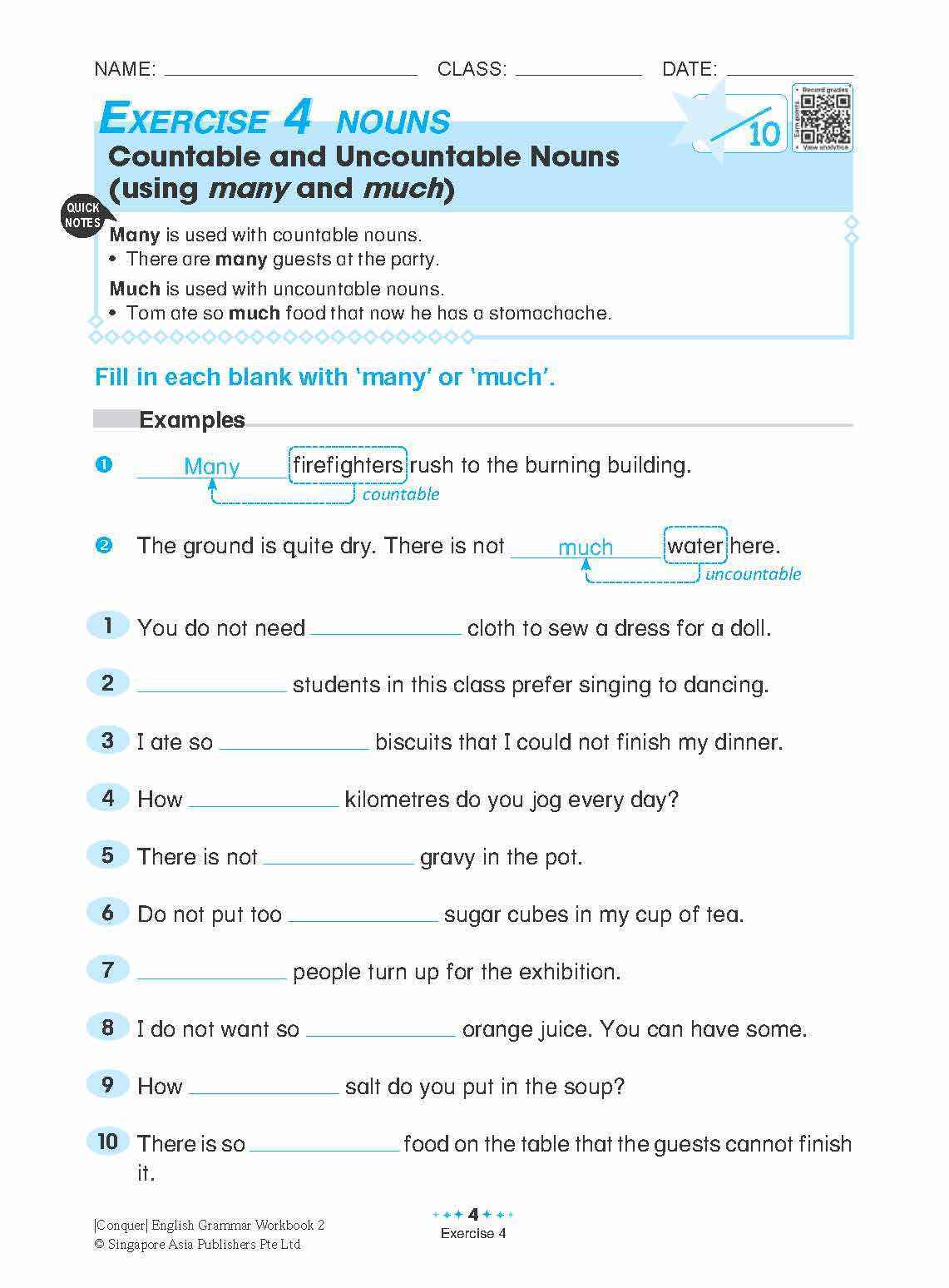 Conquer English Grammar Workbook 2