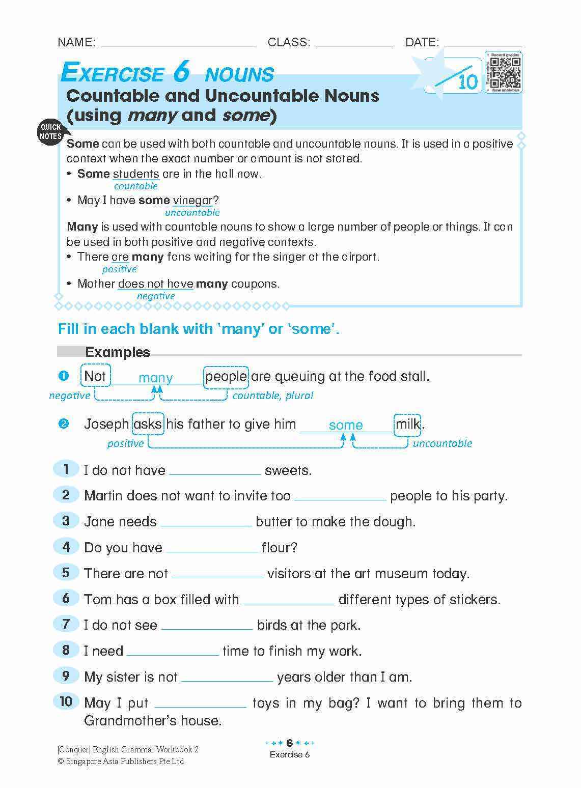 Conquer English Grammar Workbook 2