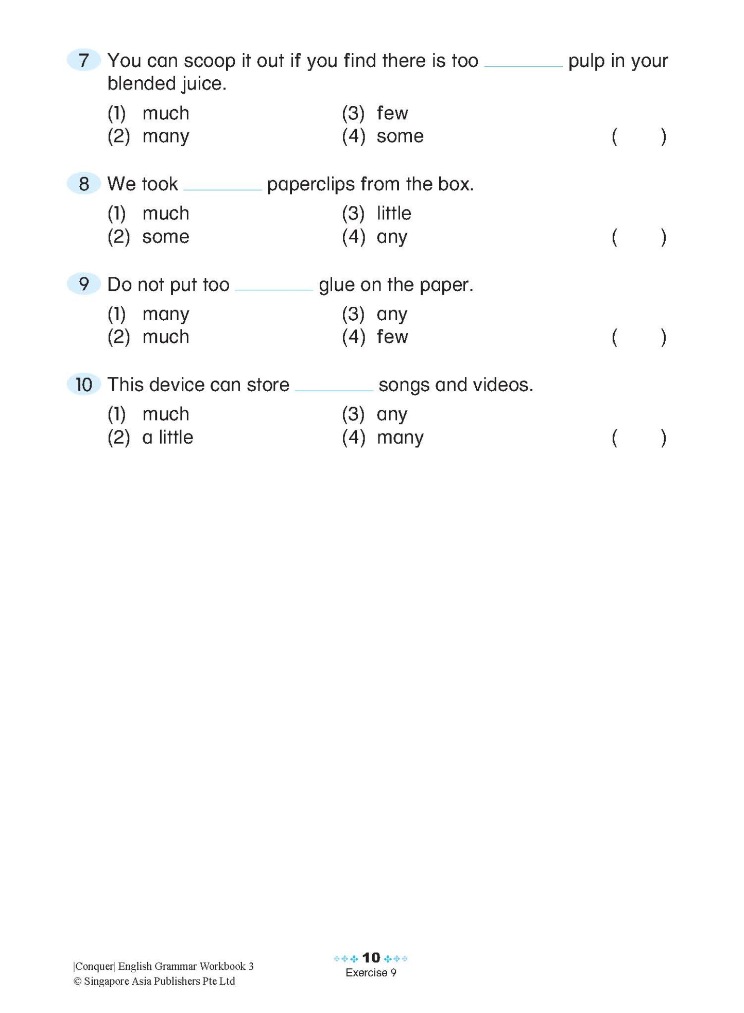 Conquer English Grammar Workbook 3