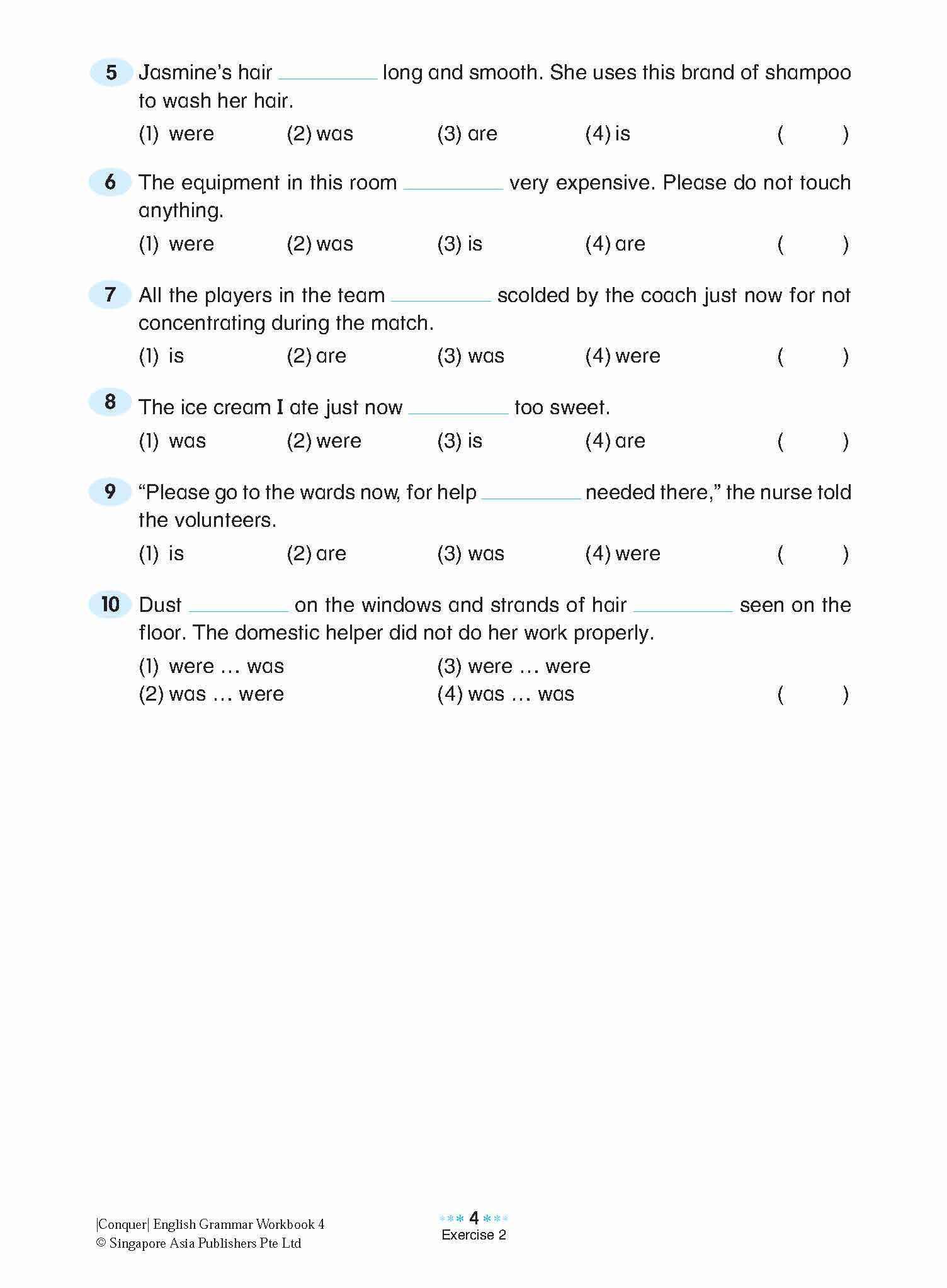 Conquer English Grammar Workbook 4