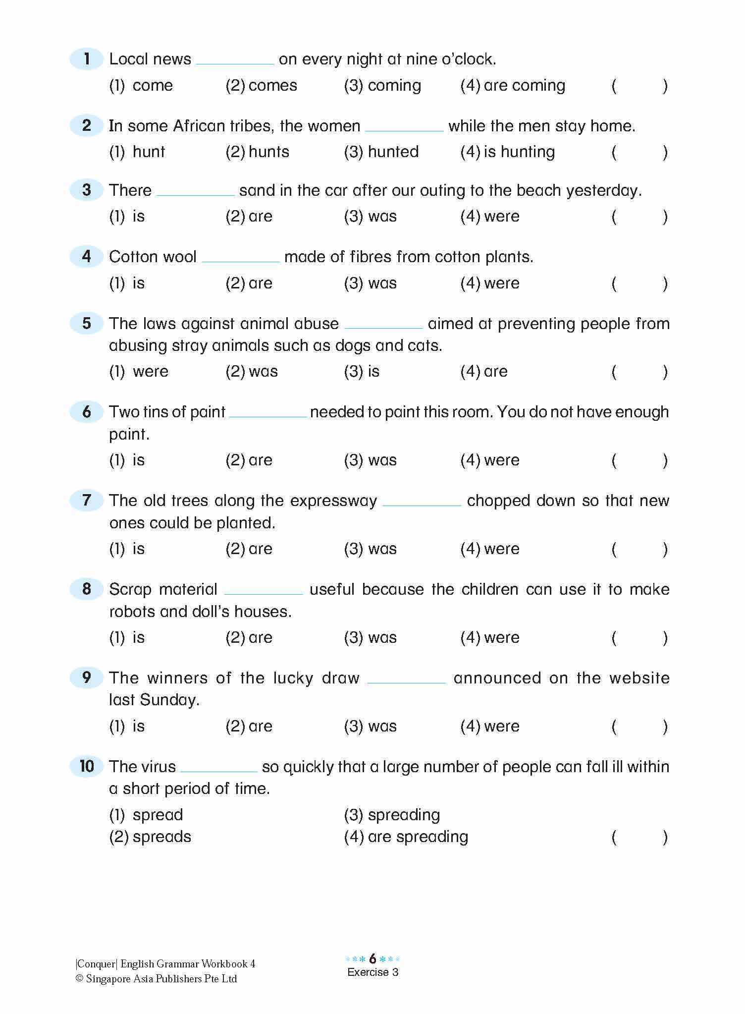 Conquer English Grammar Workbook 4