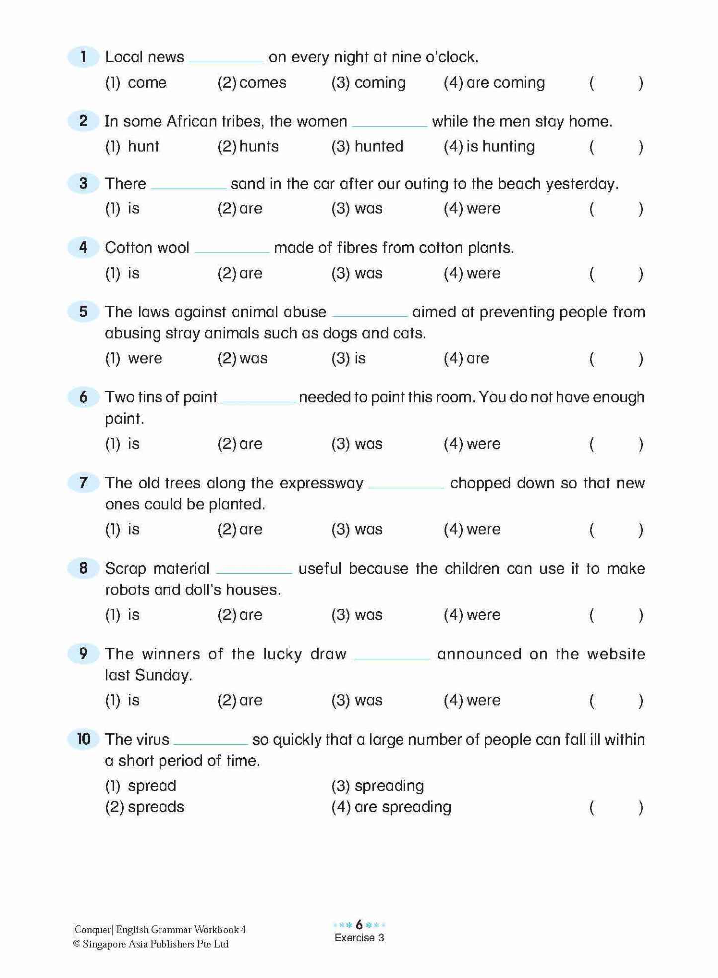 Conquer English Grammar Workbook 4
