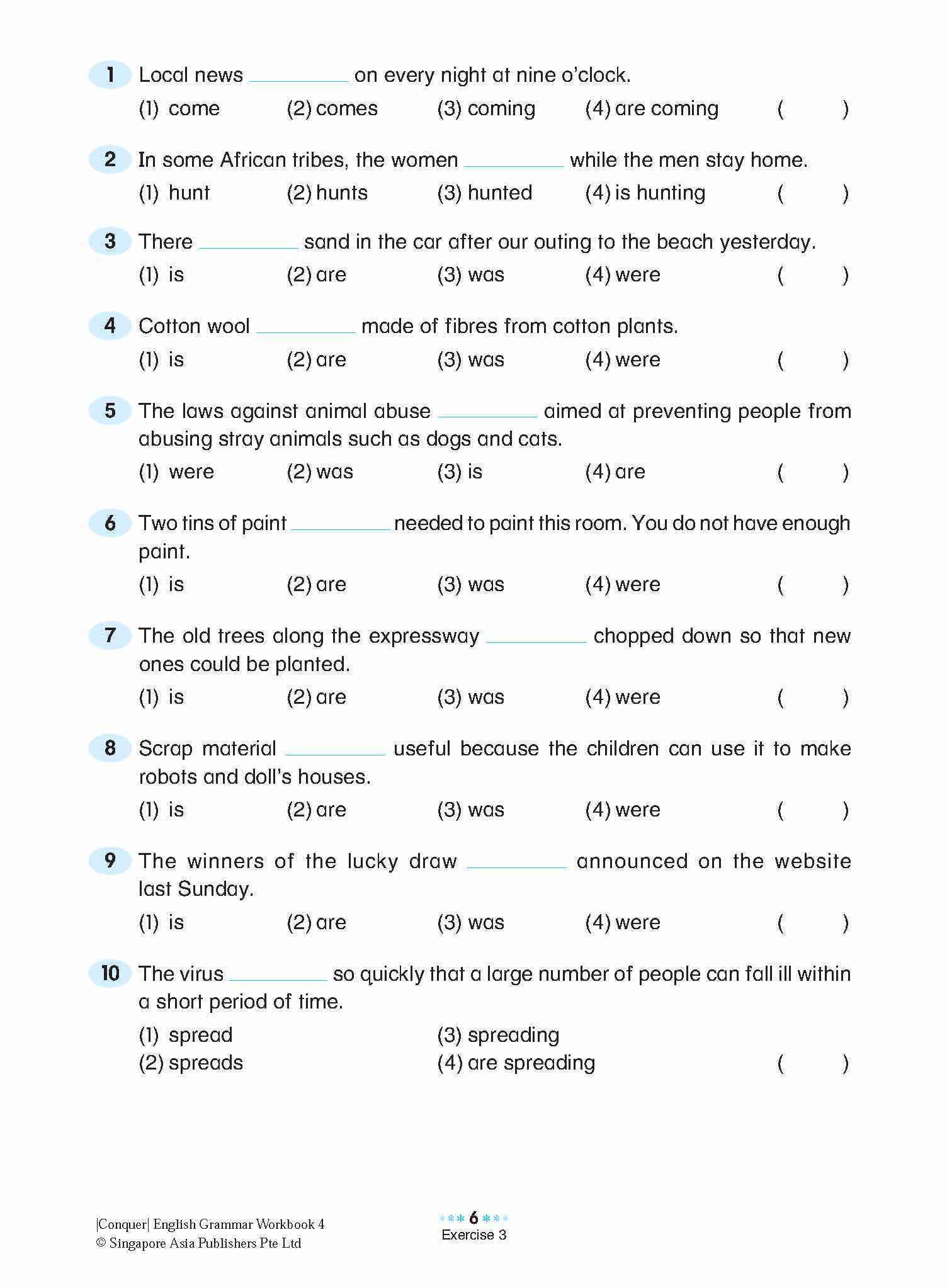 Conquer English Grammar Workbook 4