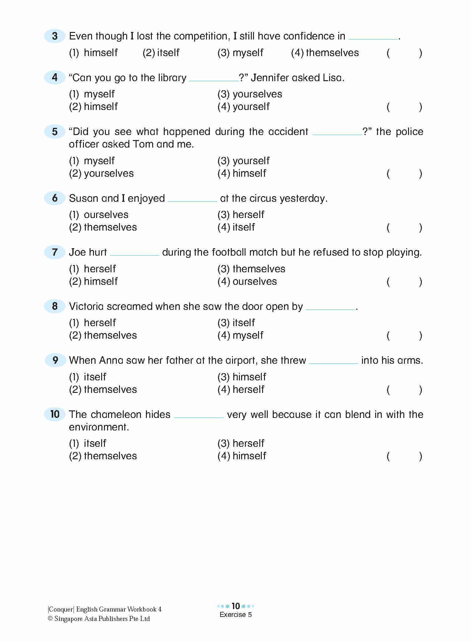 Conquer English Grammar Workbook 4