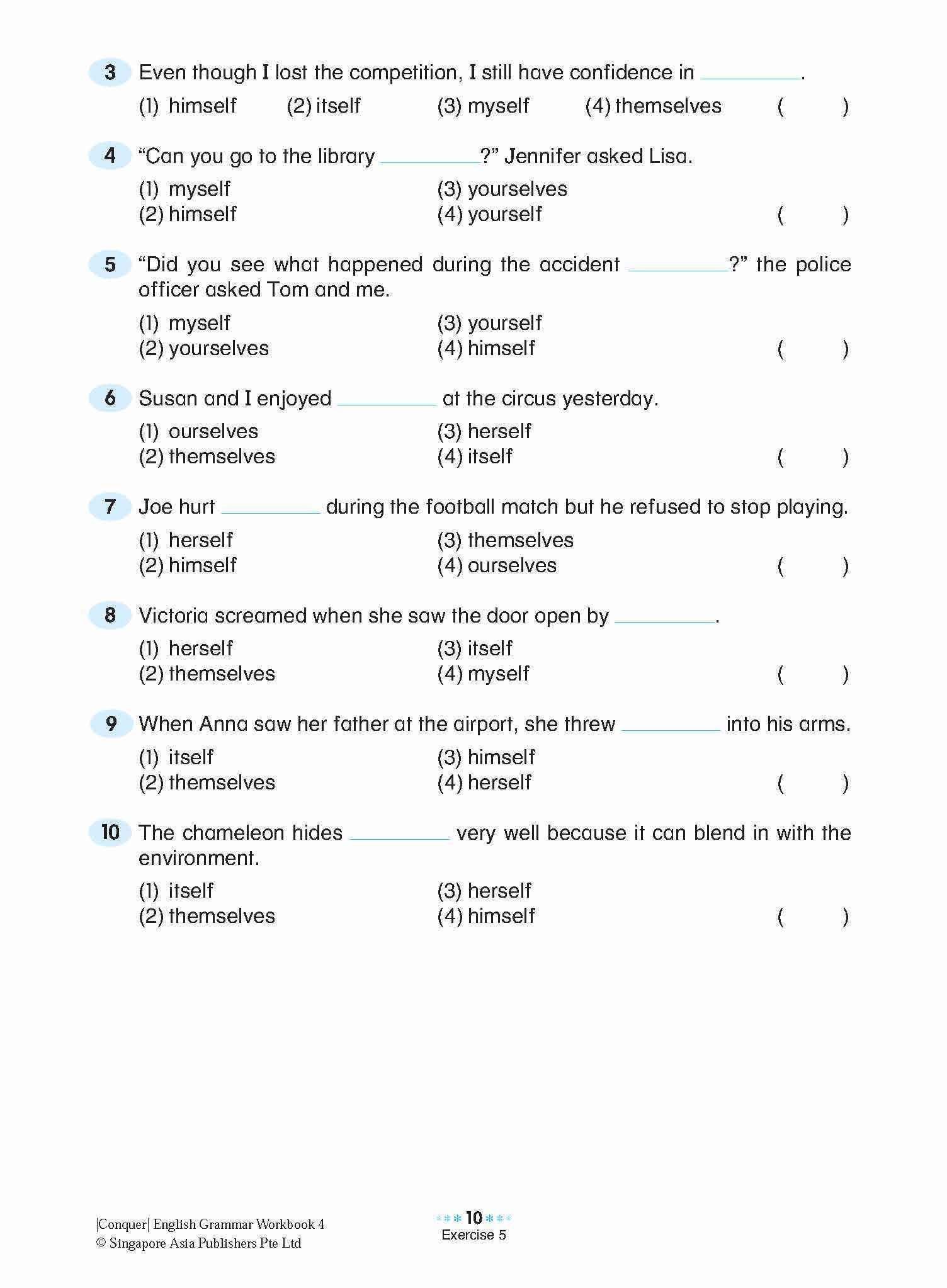 Conquer English Grammar Workbook 4