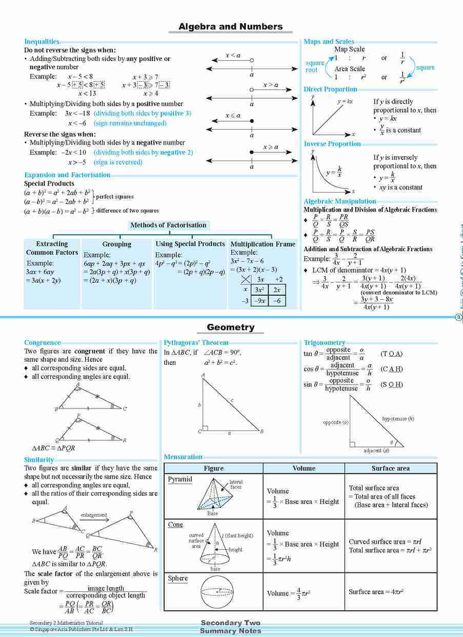 Secondary 2 Mathematics Tutorial 2B [G3]