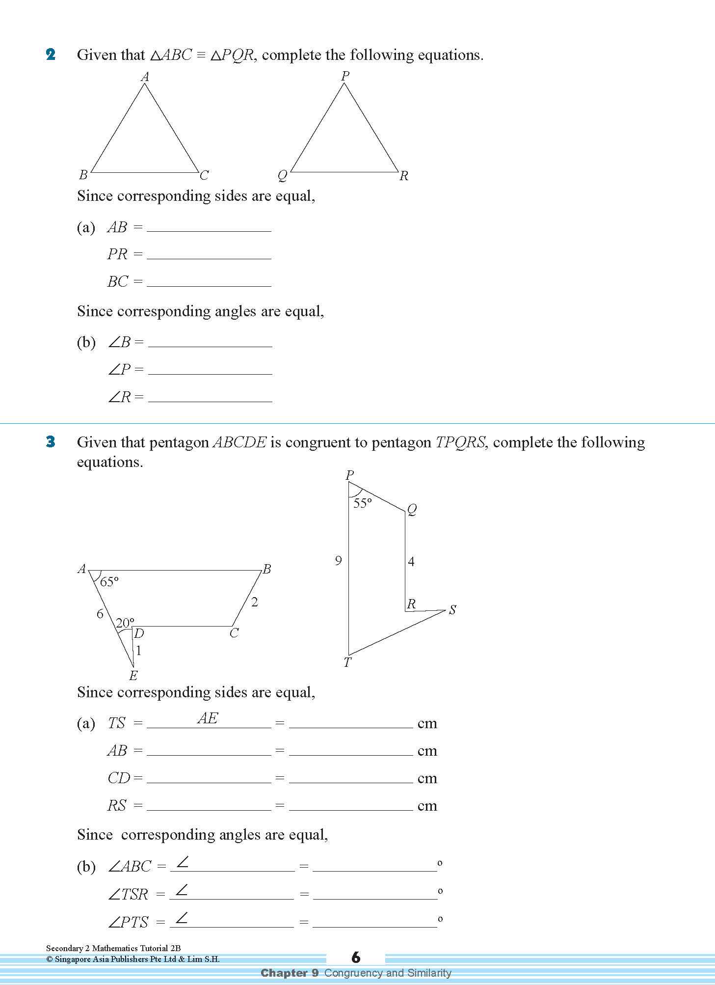 Secondary 2 Mathematics Tutorial 2B [G3]