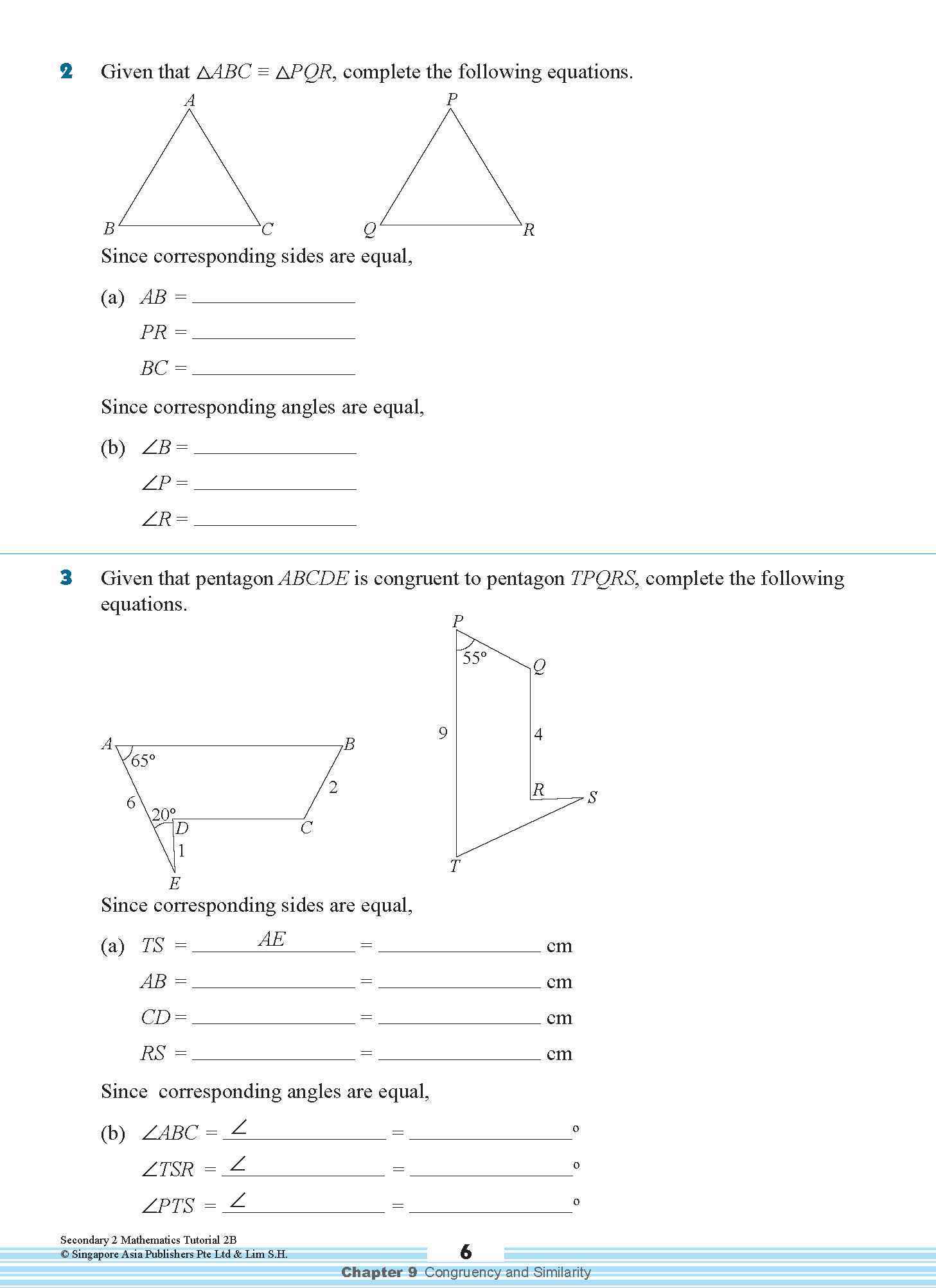 Secondary 2 Mathematics Tutorial 2B [G3]
