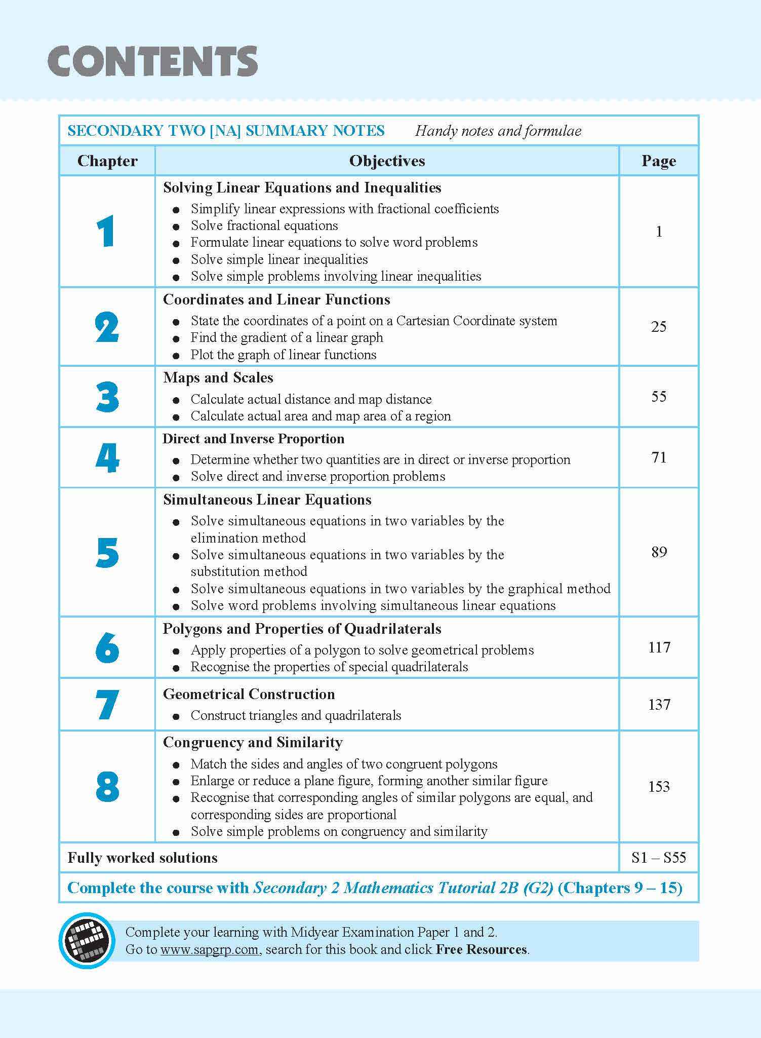 Secondary 2 Mathematics Tutorial 2A [G2]
