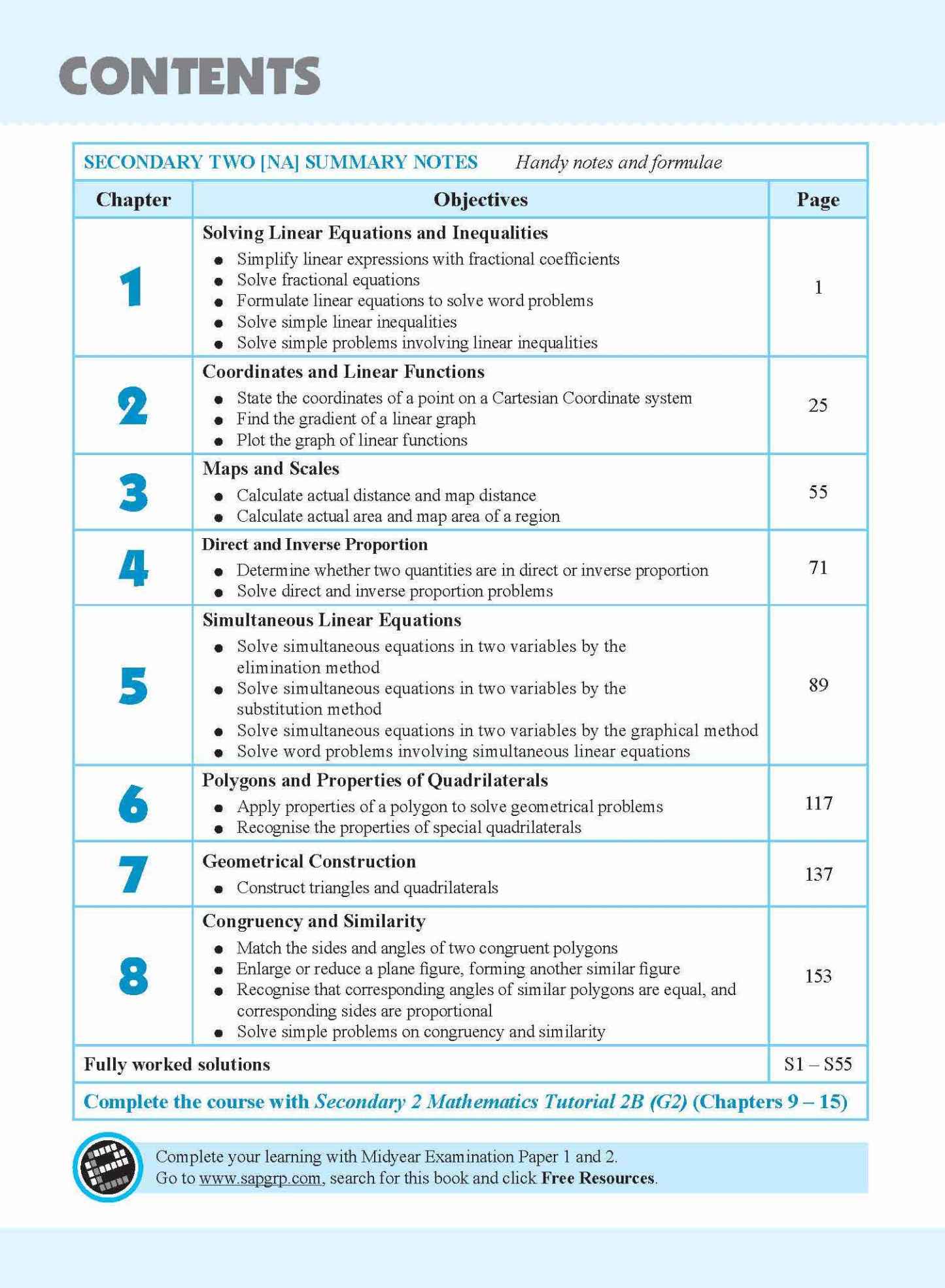 Secondary 2 Mathematics Tutorial 2A [G2]