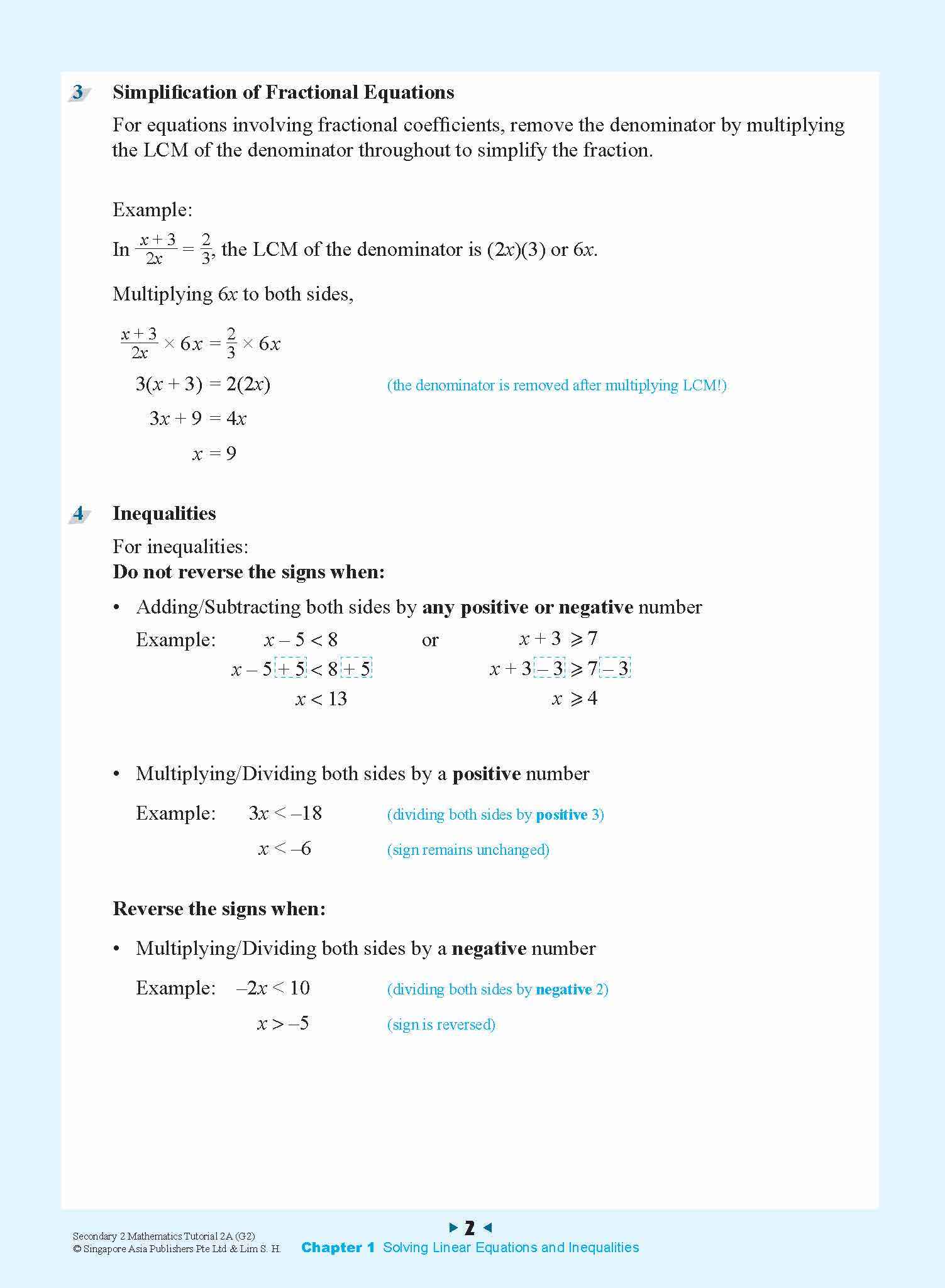 Secondary 2 Mathematics Tutorial 2A [G2]