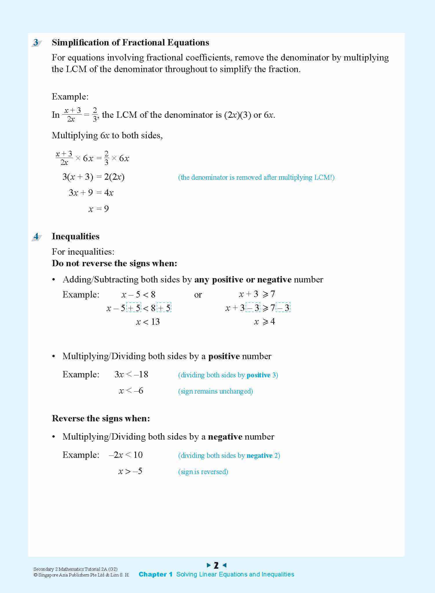 Secondary 2 Mathematics Tutorial 2A [G2]