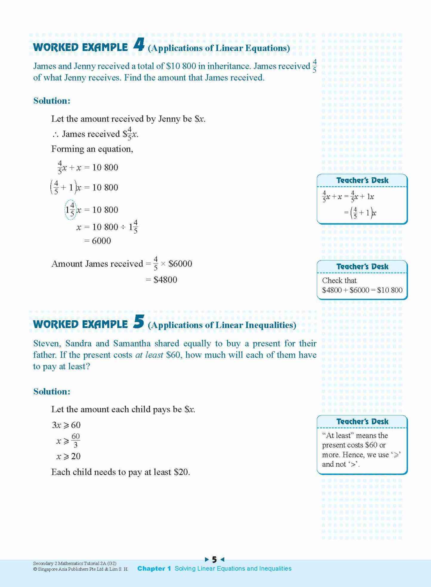 Secondary 2 Mathematics Tutorial 2A [G2]