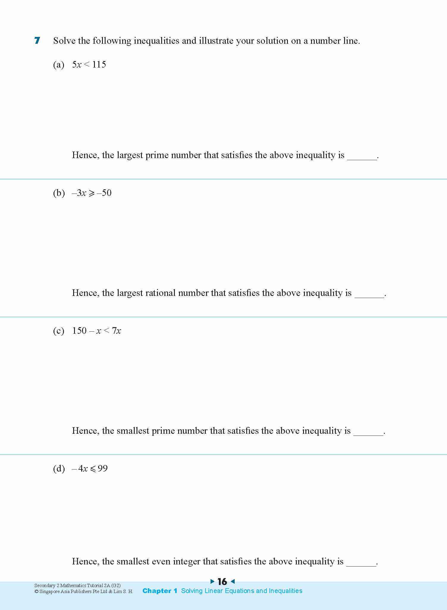 Secondary 2 Mathematics Tutorial 2A [G2]