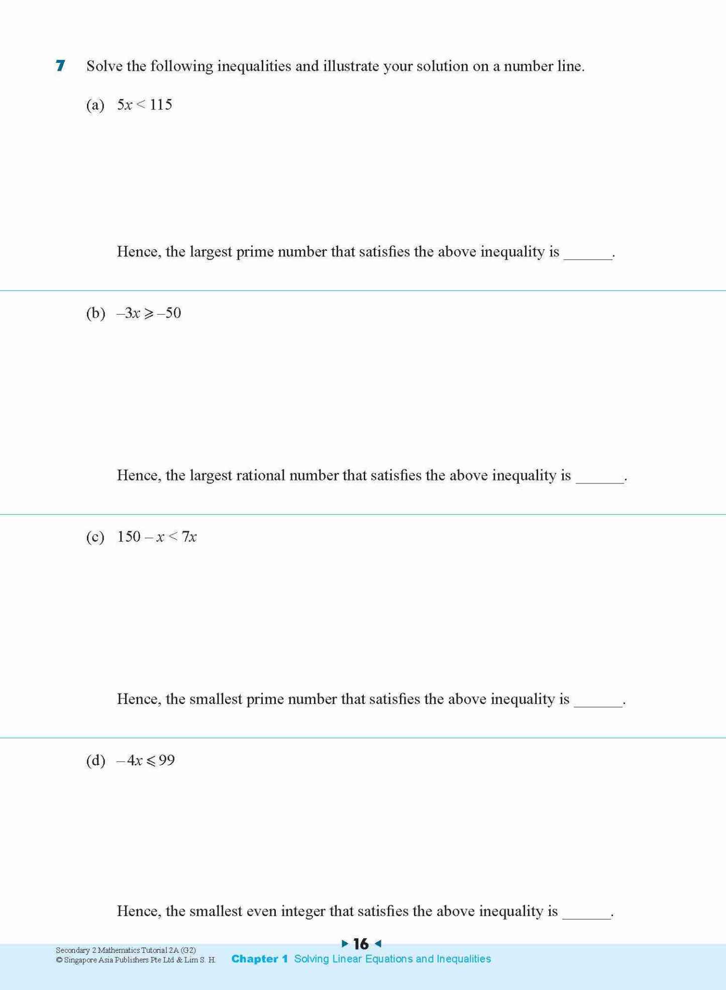 Secondary 2 Mathematics Tutorial 2A [G2]