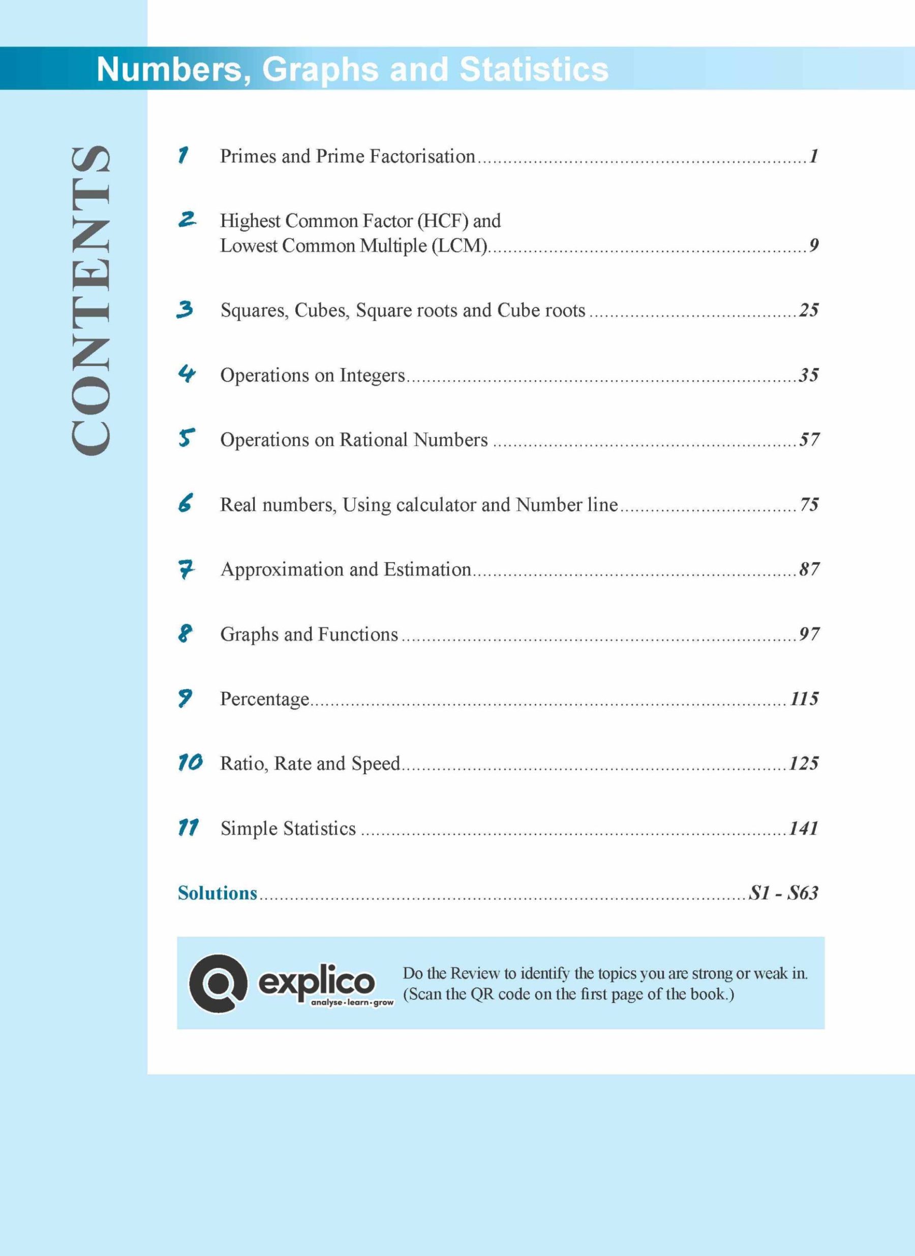 INTEGRATED MATHEMATICS NUMBERS, GRAPHS & STATISTICS For SECONDARY 1 [G3 and IP]