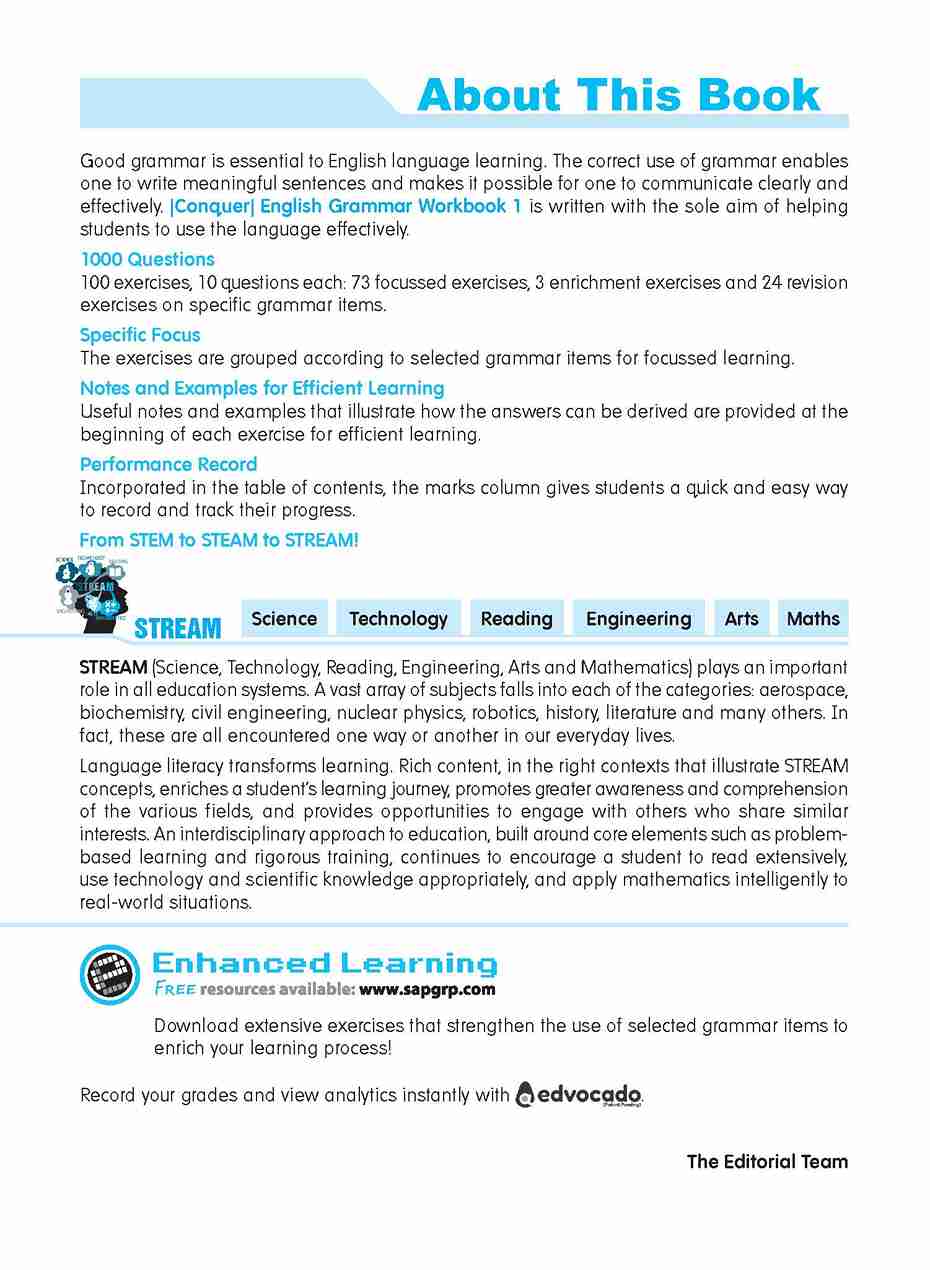 Conquer English Grammar Workbook 1