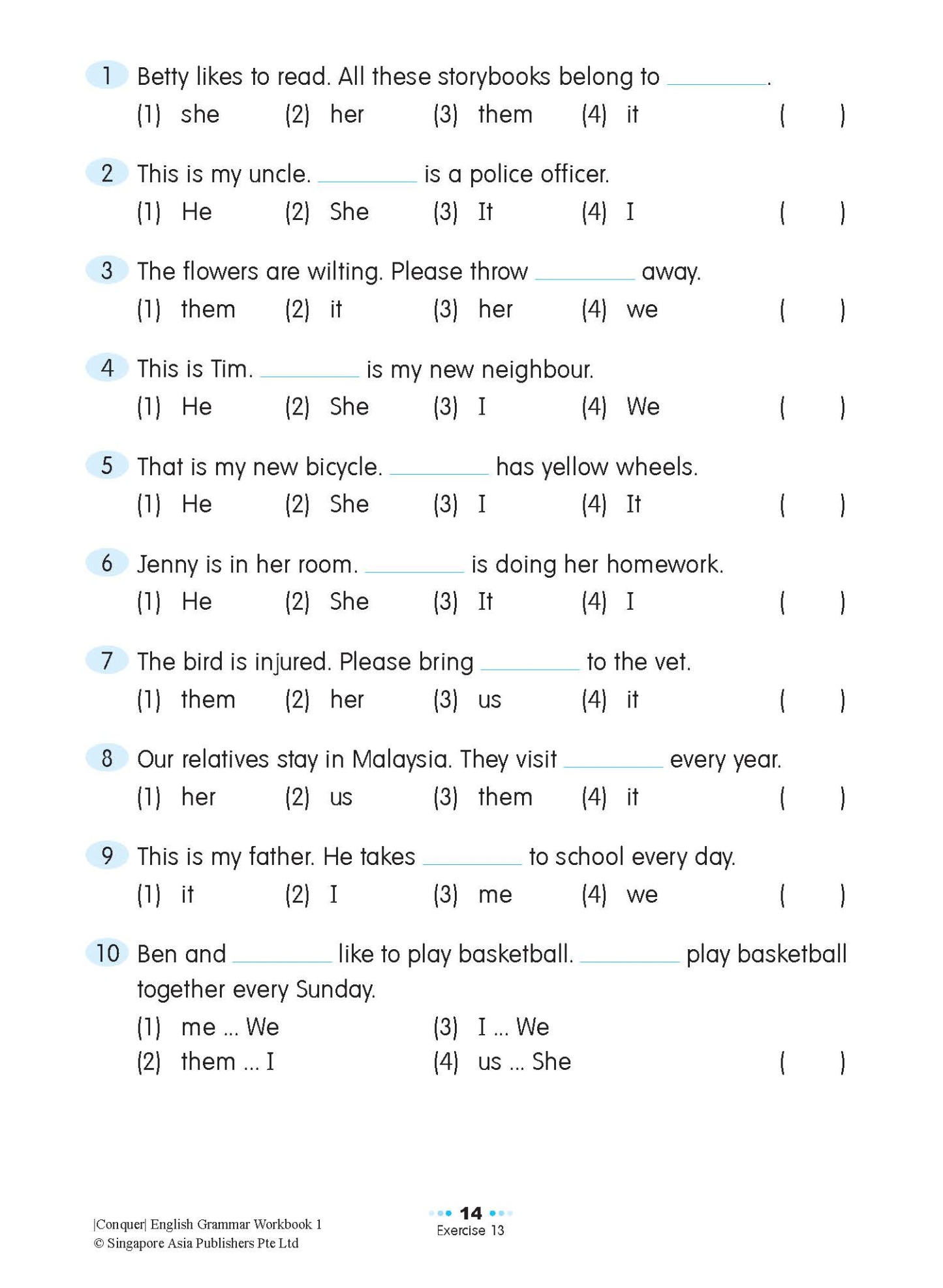 Conquer English Grammar Workbook 1