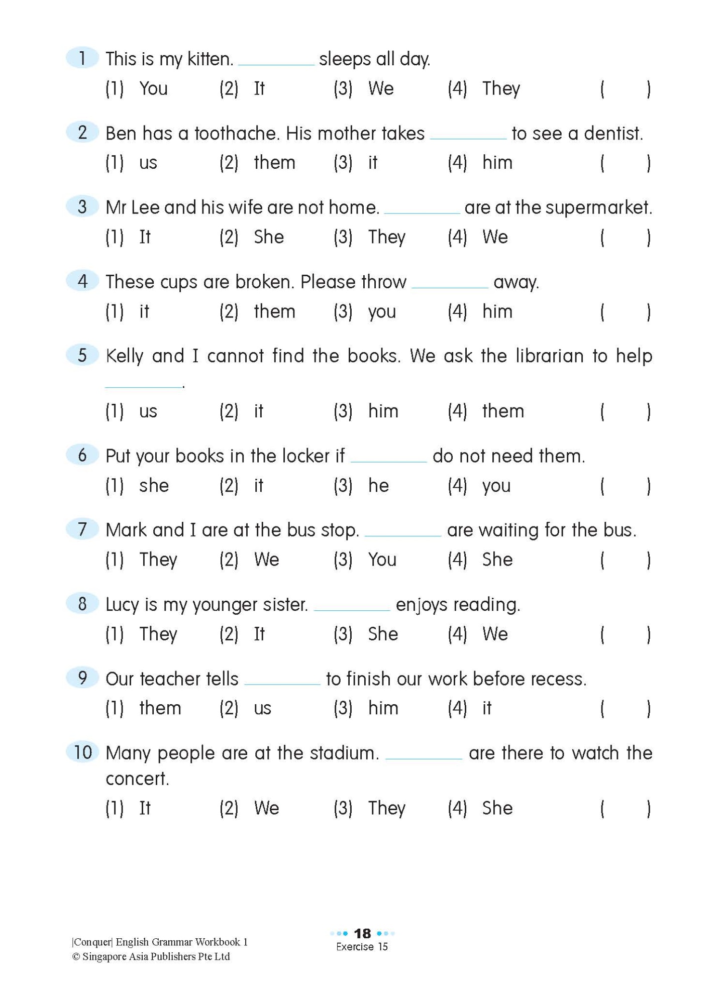 Conquer English Grammar Workbook 1