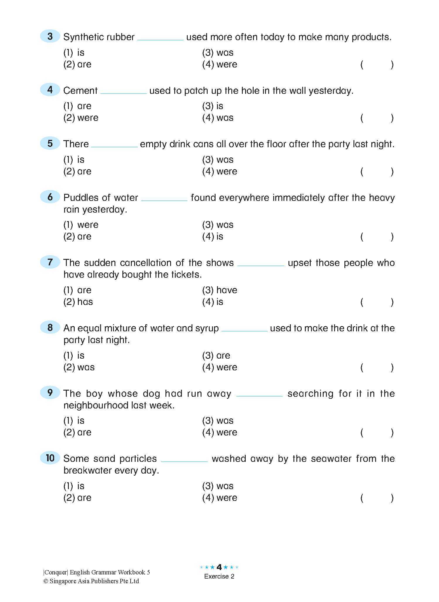 Conquer English Grammar Workbook 5