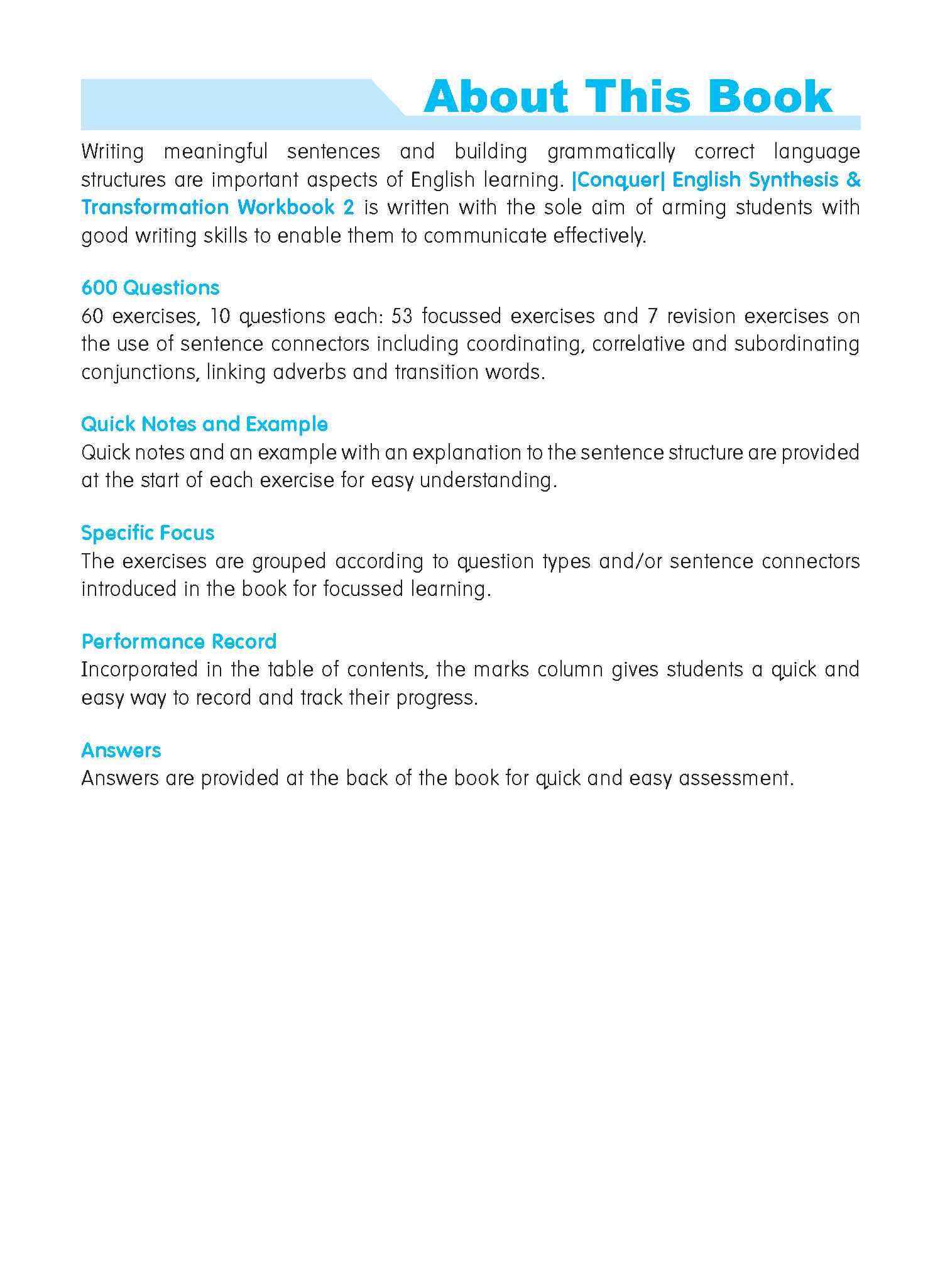 Conquer English Vocabulary Workbook 2