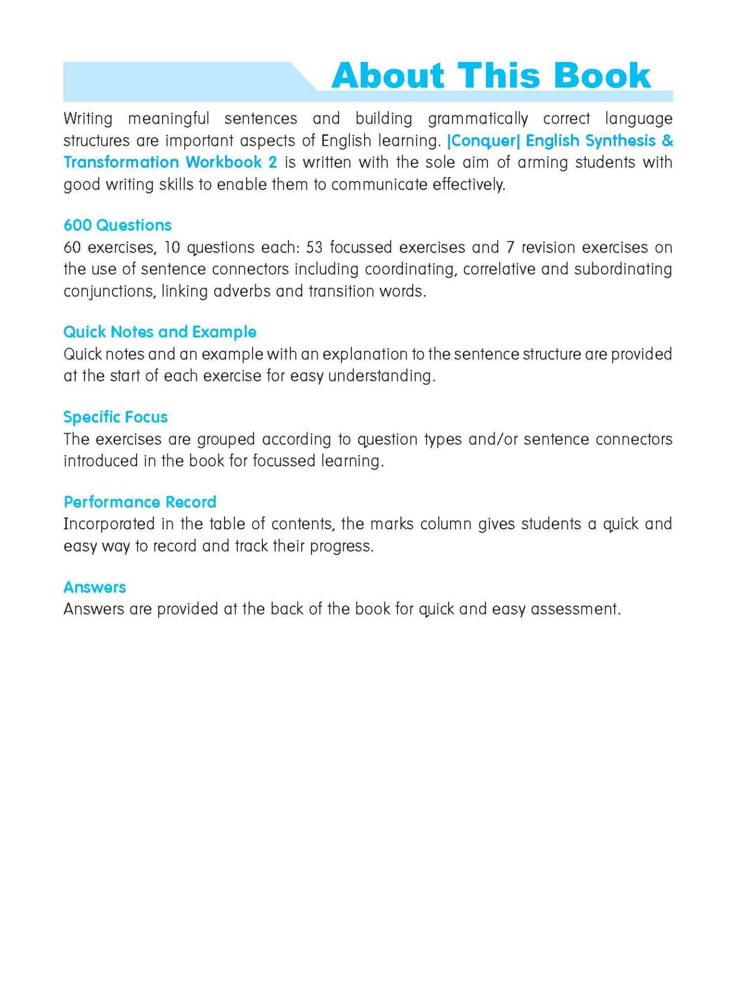 Conquer English Vocabulary Workbook 2