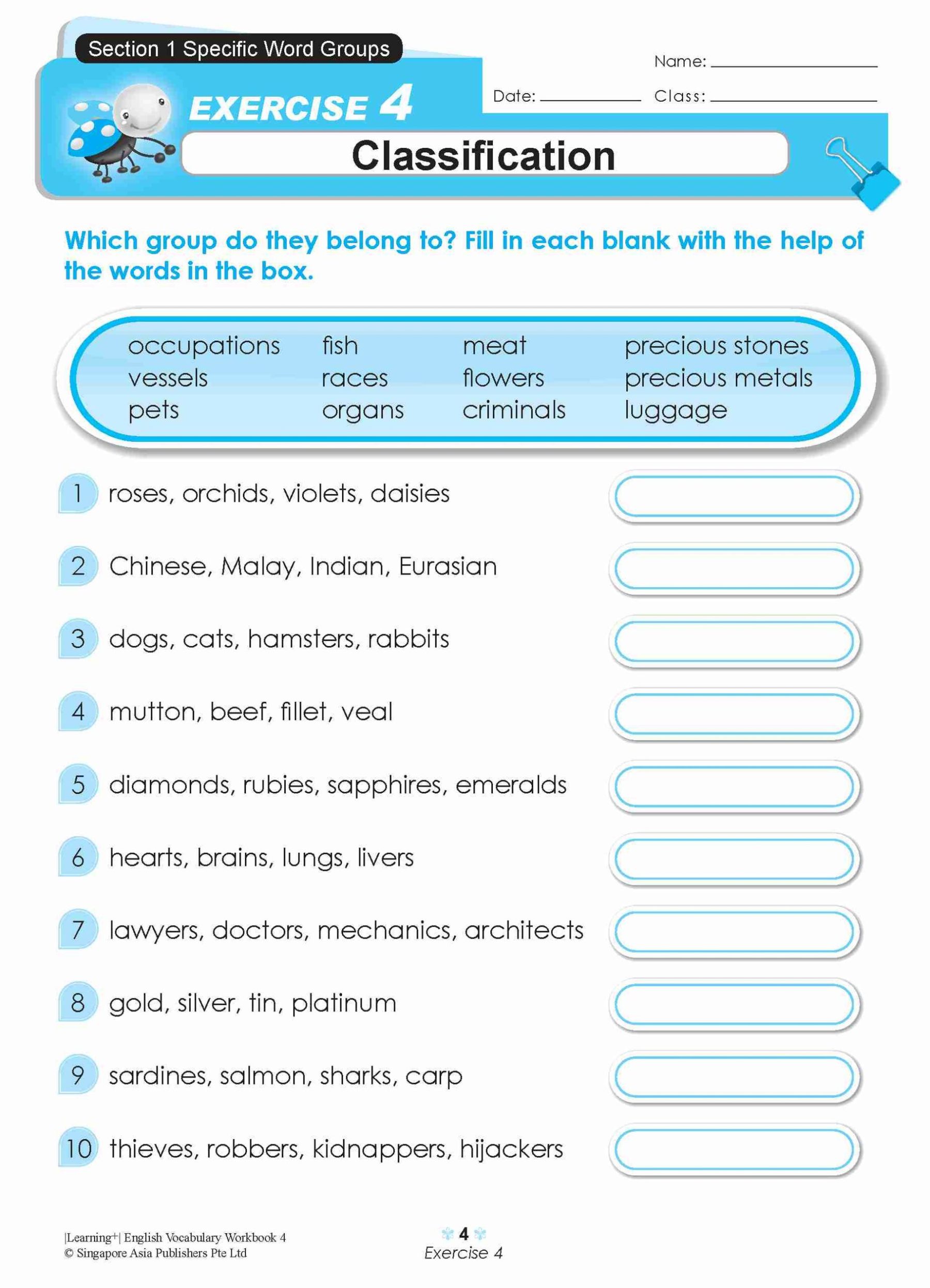 LEARNING+ ENGLISH VOCABULARY Workbook 4