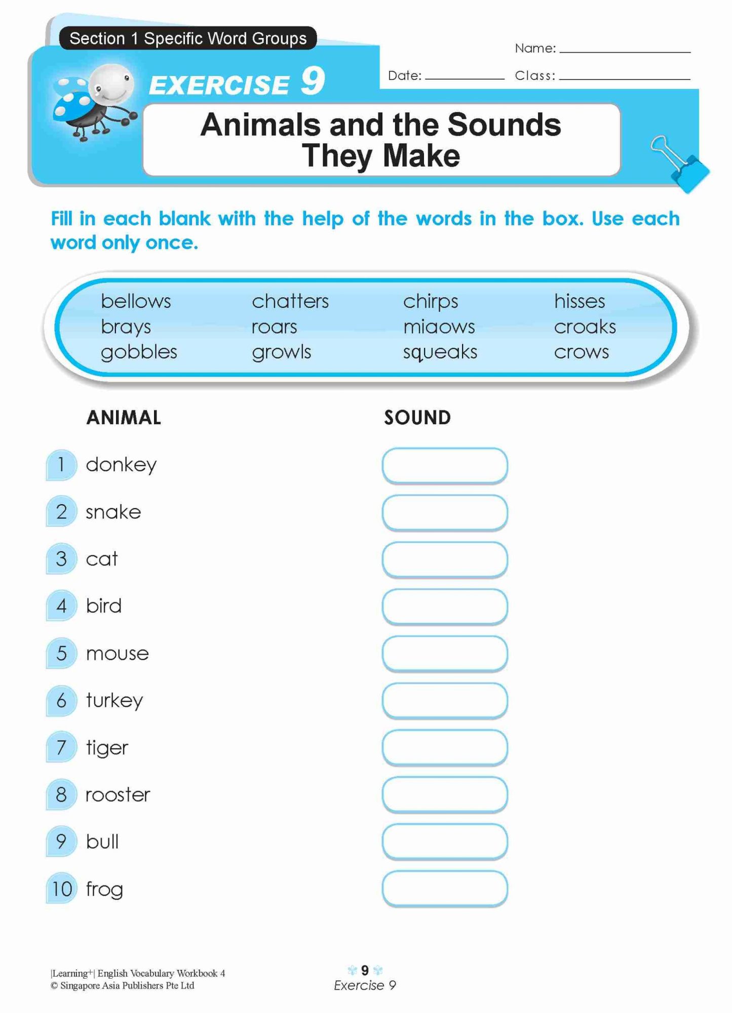 LEARNING+ ENGLISH VOCABULARY Workbook 4
